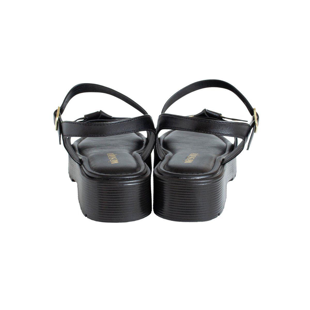 Sandália Flatform Via Scarpa Feminino Calce Fácil Preto 4