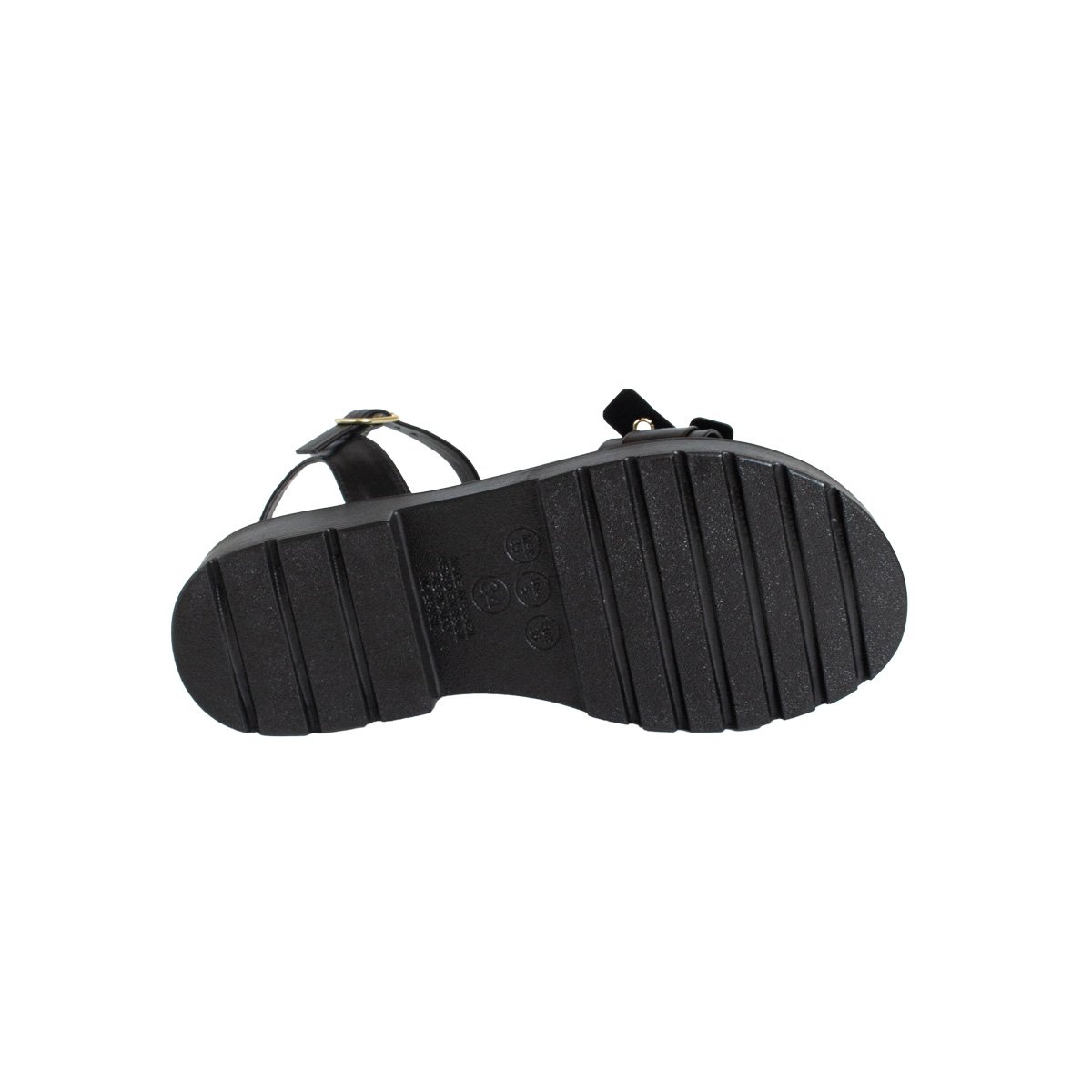 Sandália Flatform Via Scarpa Feminino Calce Fácil Preto 5