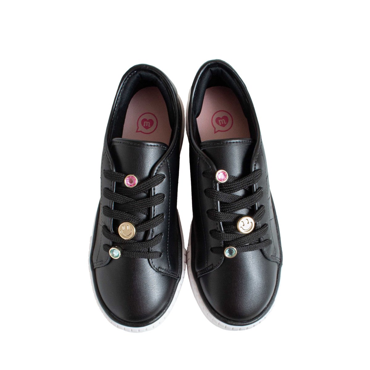 Tênis Casual Infantil Molekinha Menina Preto 2