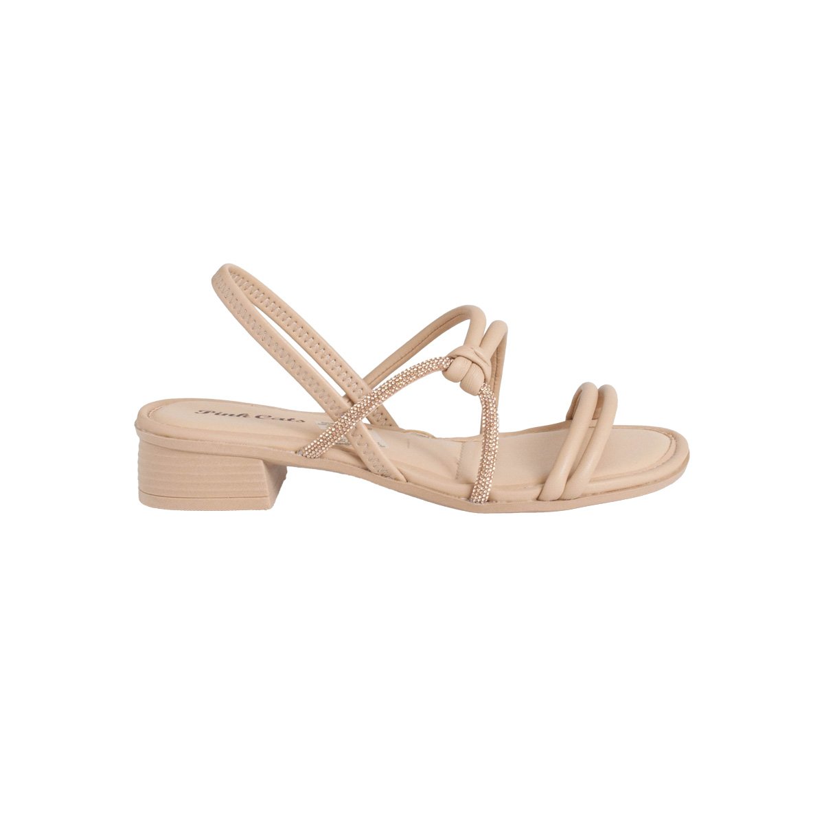 Sandália Infantil Pink Cats Menina Salto Baixo