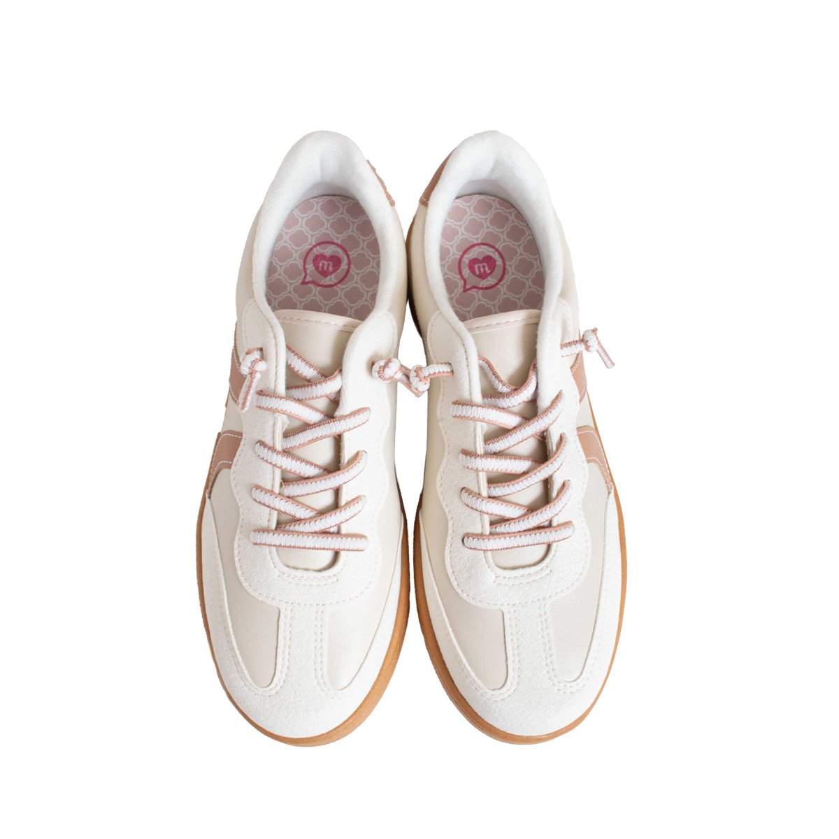 Tênis Glitter Infantil Molekinha Menina Elástico Off White 2