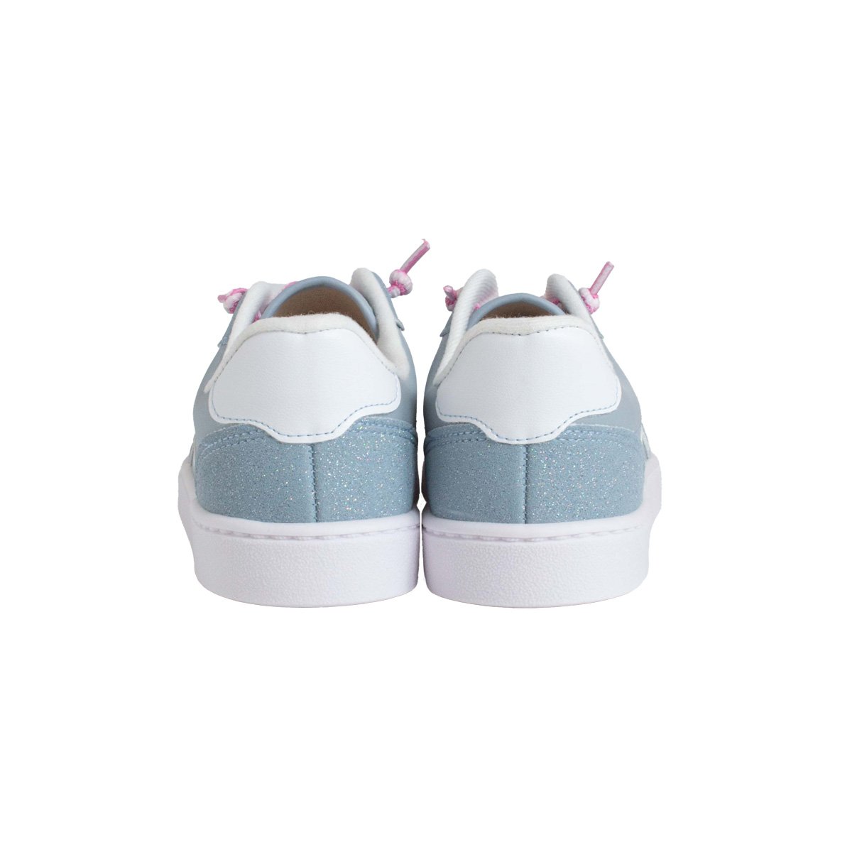 Tênis Glitter Infantil Molekinha Menina Elástico Azul 4