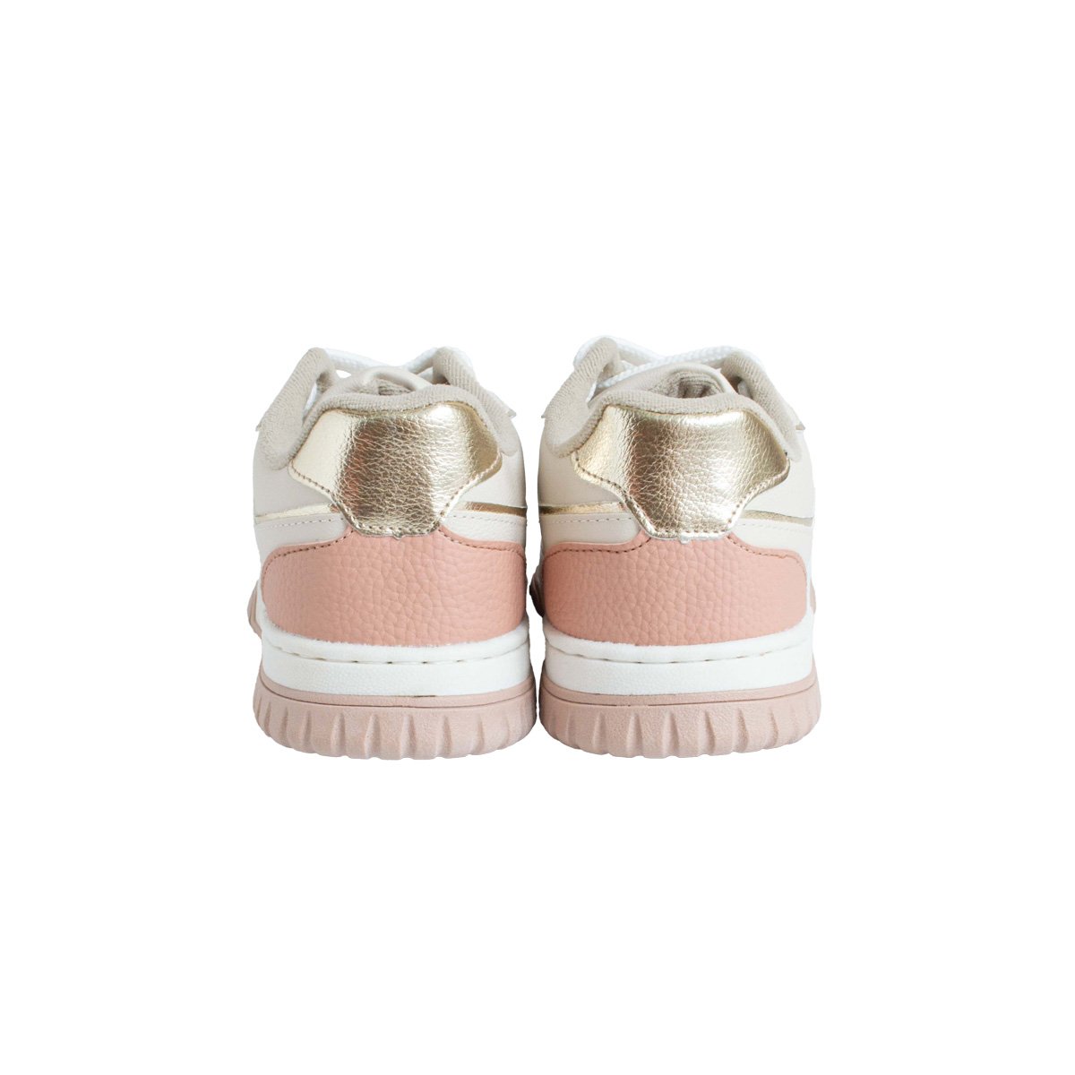 Tênis Casual Feminino Energy Flatform Alto Off White/Rosa 4