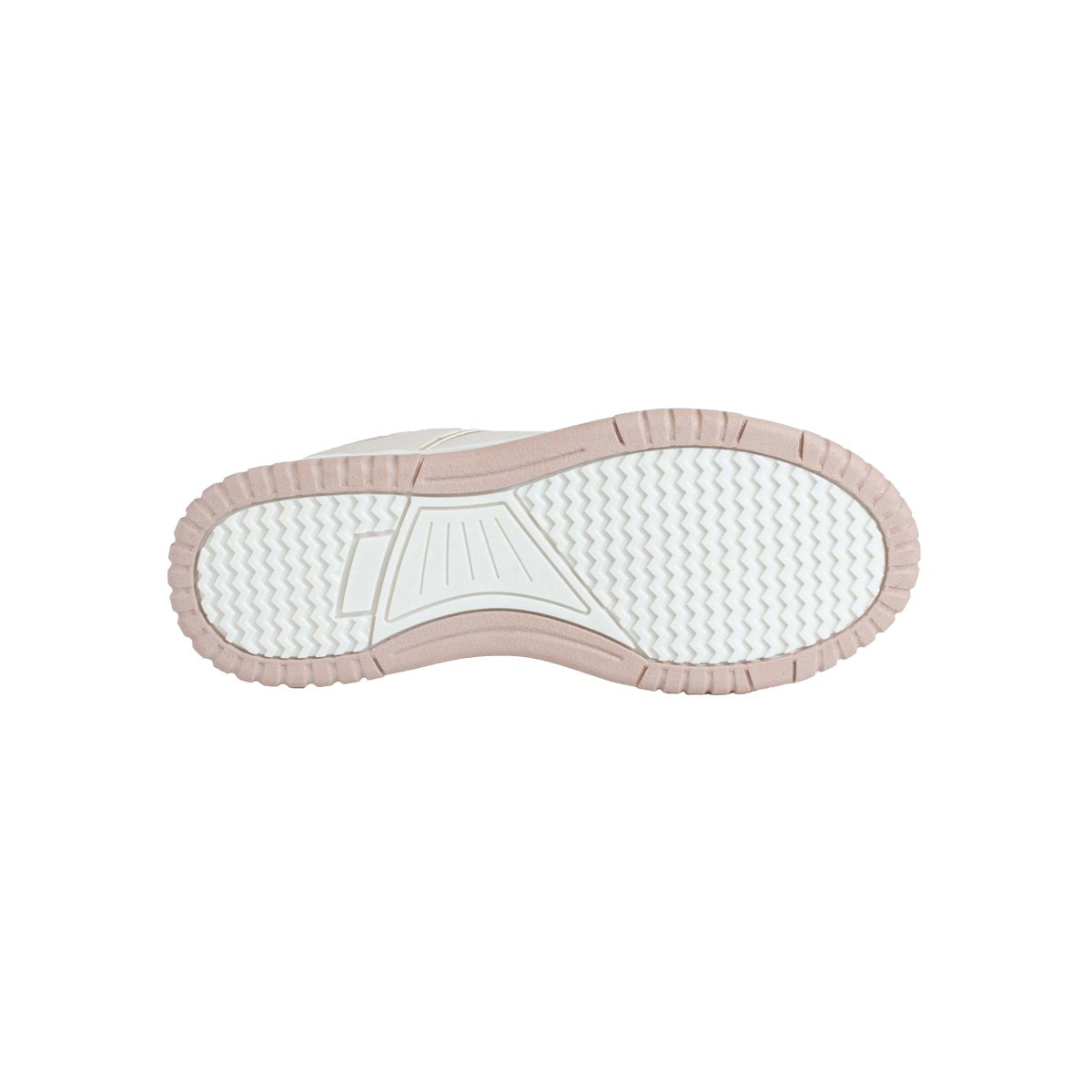 Tênis Casual Feminino Energy Flatform Alto Off White/Rosa 5