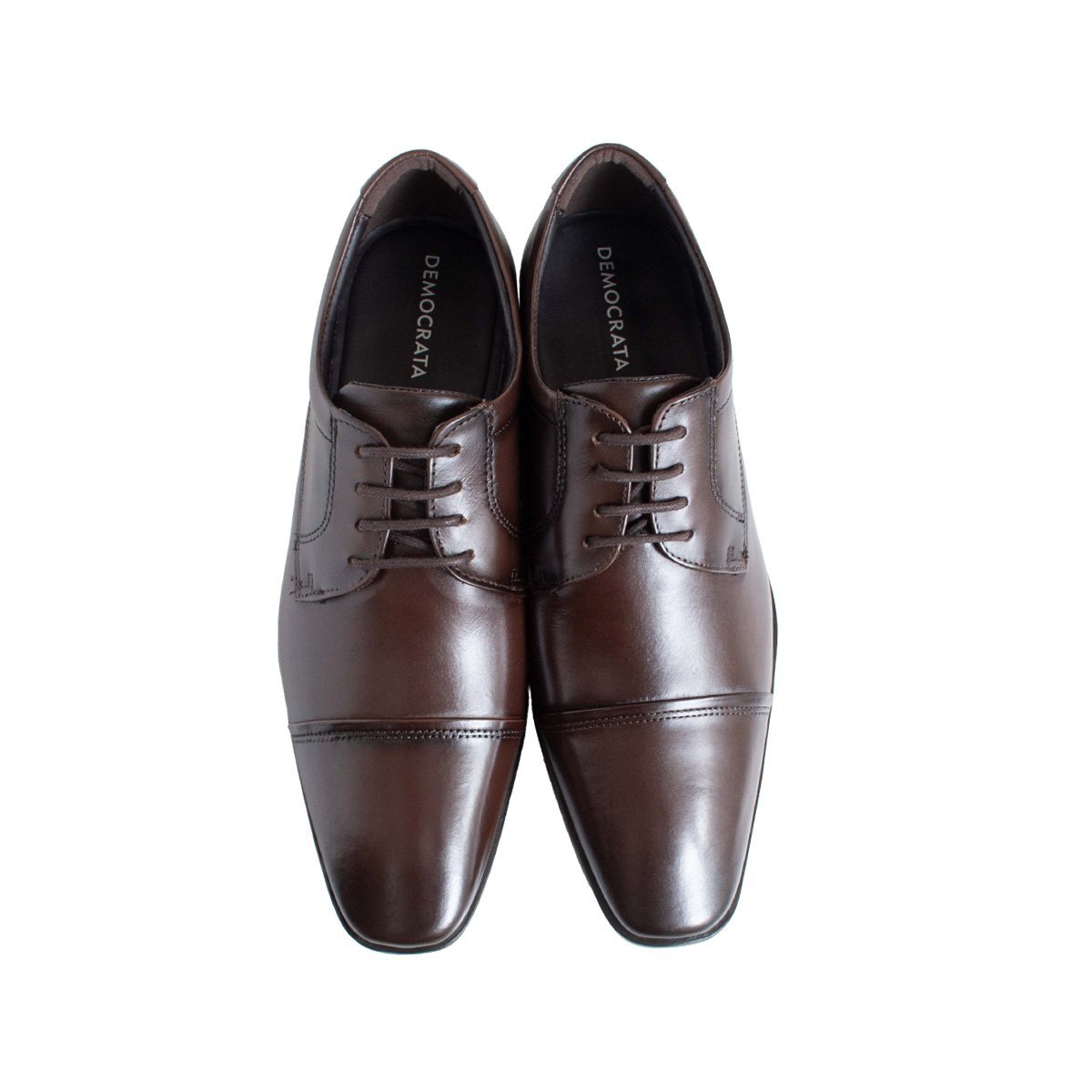 Sapato Couro Democrata Vega Masculino Mahogany 2