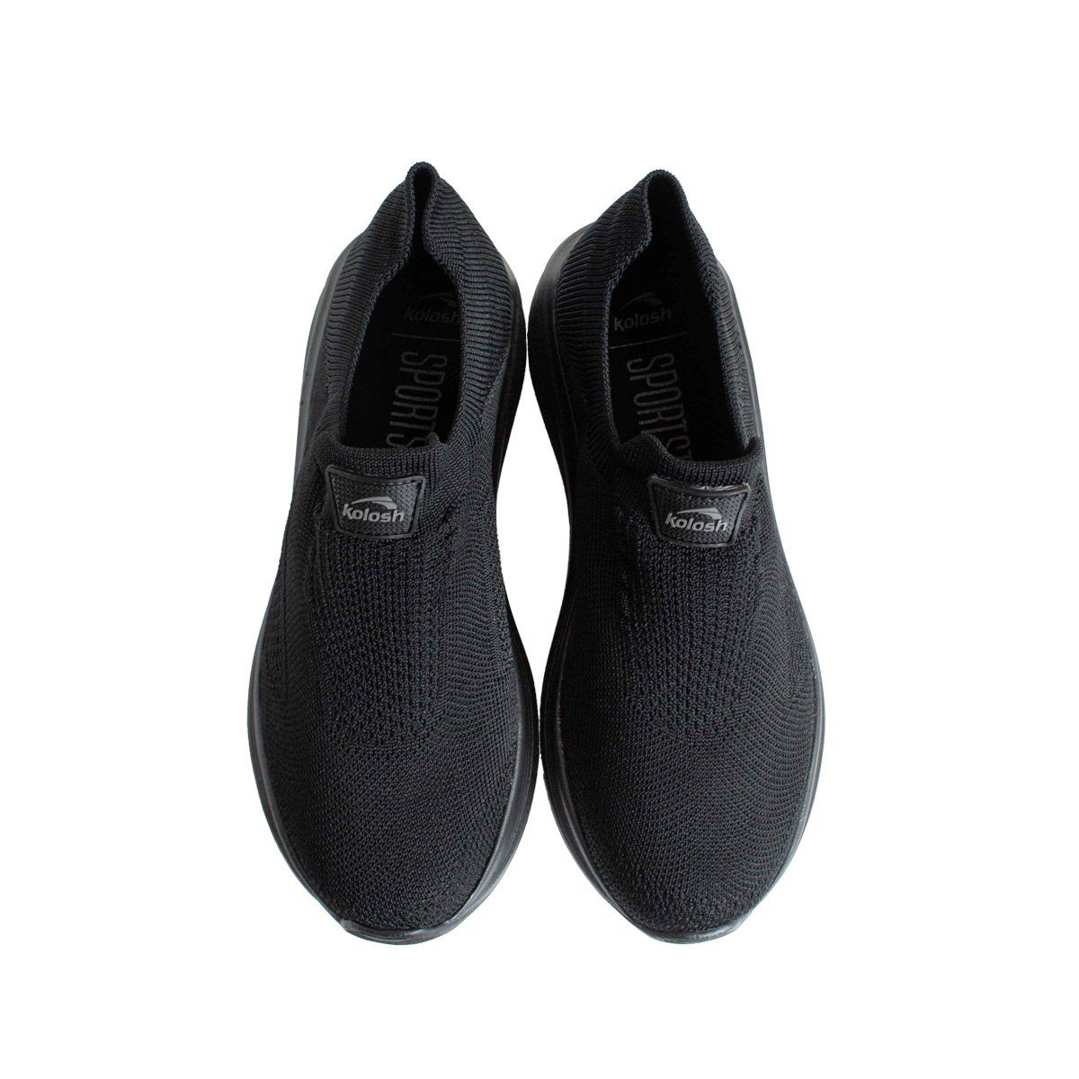 Tênis Esportivo Kolosh Feminino Slip On Preto 2