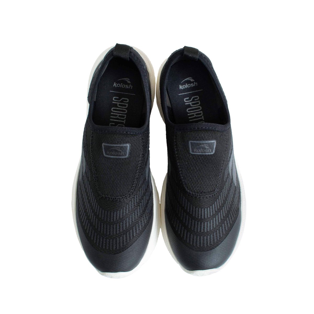 Tênis Esportivo Kolosh Feminino Calce Fácil Preto 2