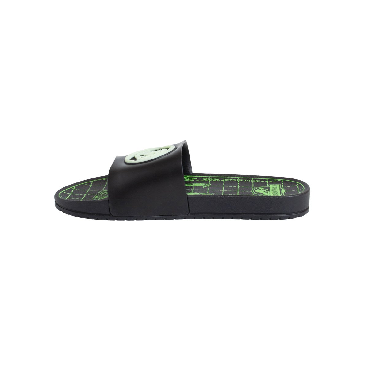 Chinelo Slide Infantil Jurassic Adventure Menino Grendene Preto/Verde 3