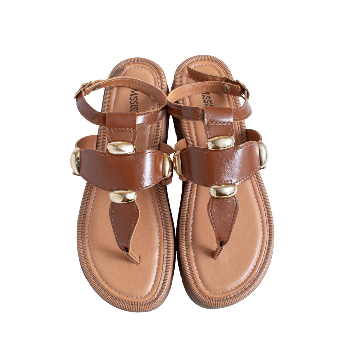 Sandália Casual Flatform Mississipi Feminino Marrom 2