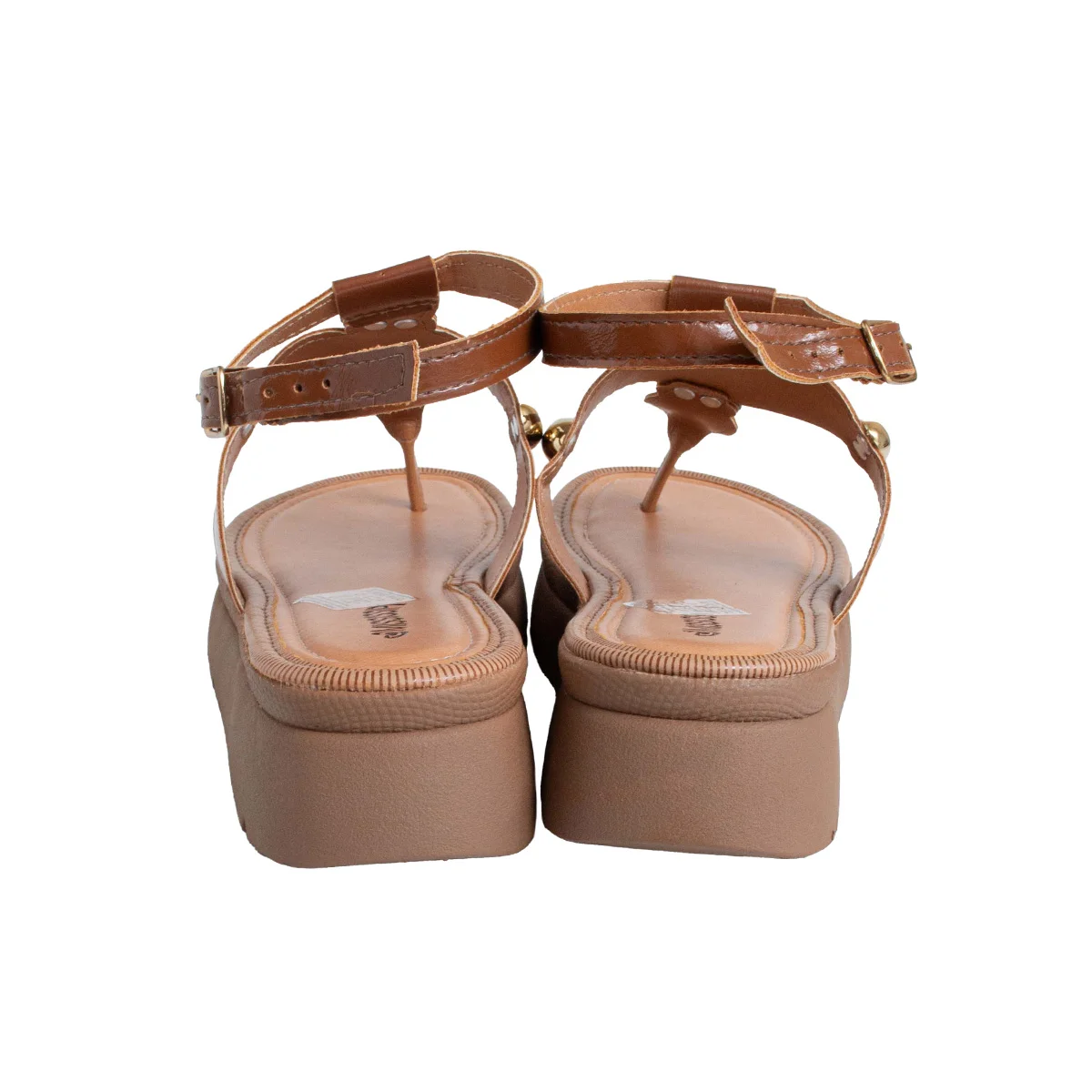 Sandália Casual Flatform Mississipi Feminino Marrom 4