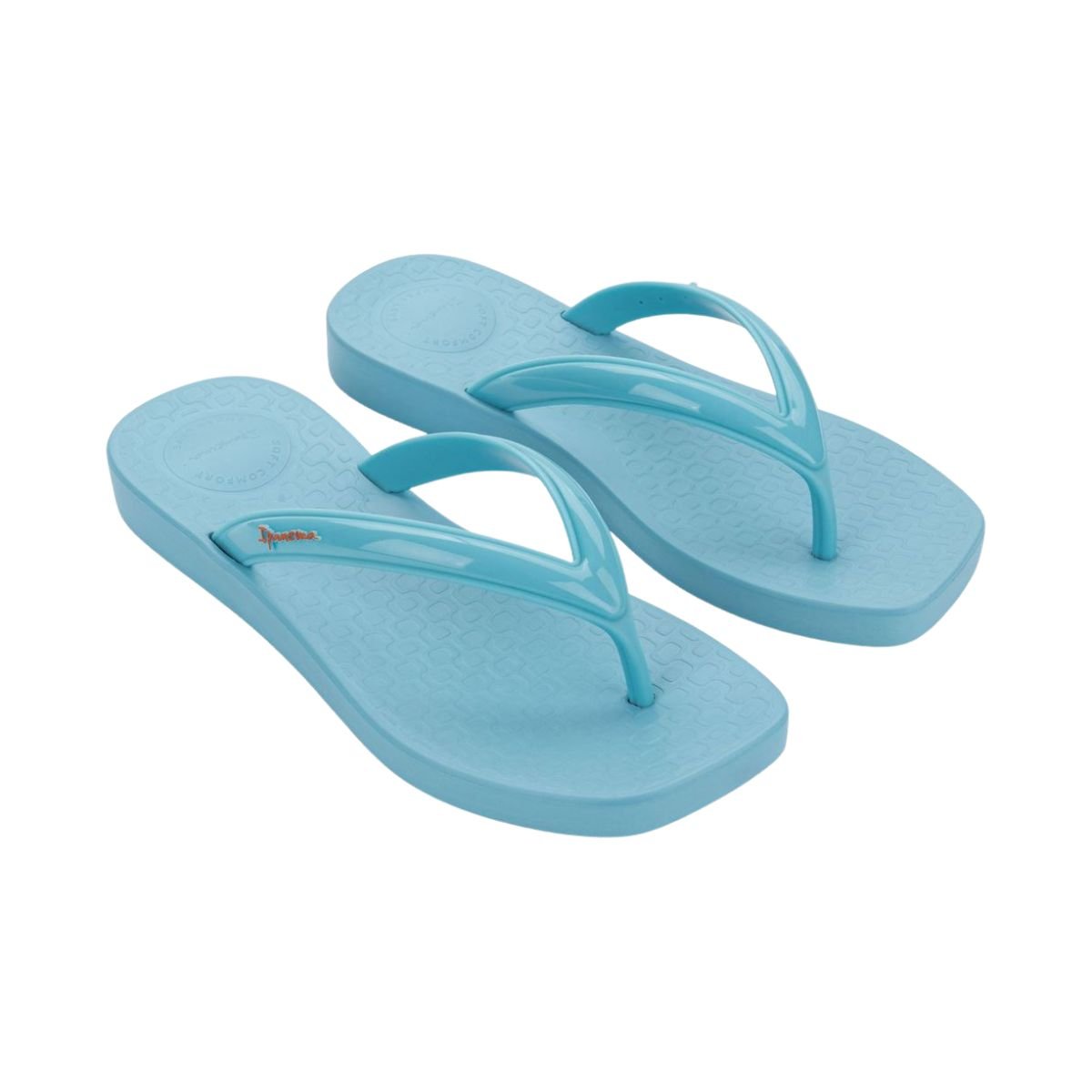 Chinelo Ipanema Pluma Bico Quadrado Feminino Azul 2