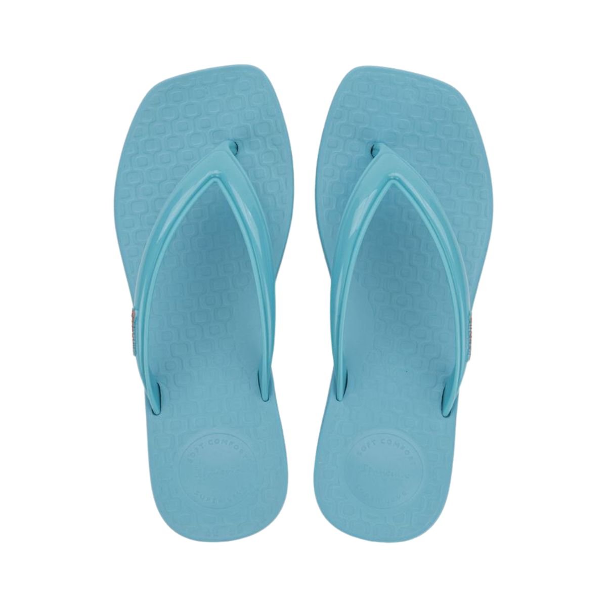 Chinelo Ipanema Pluma Bico Quadrado Feminino Azul 3