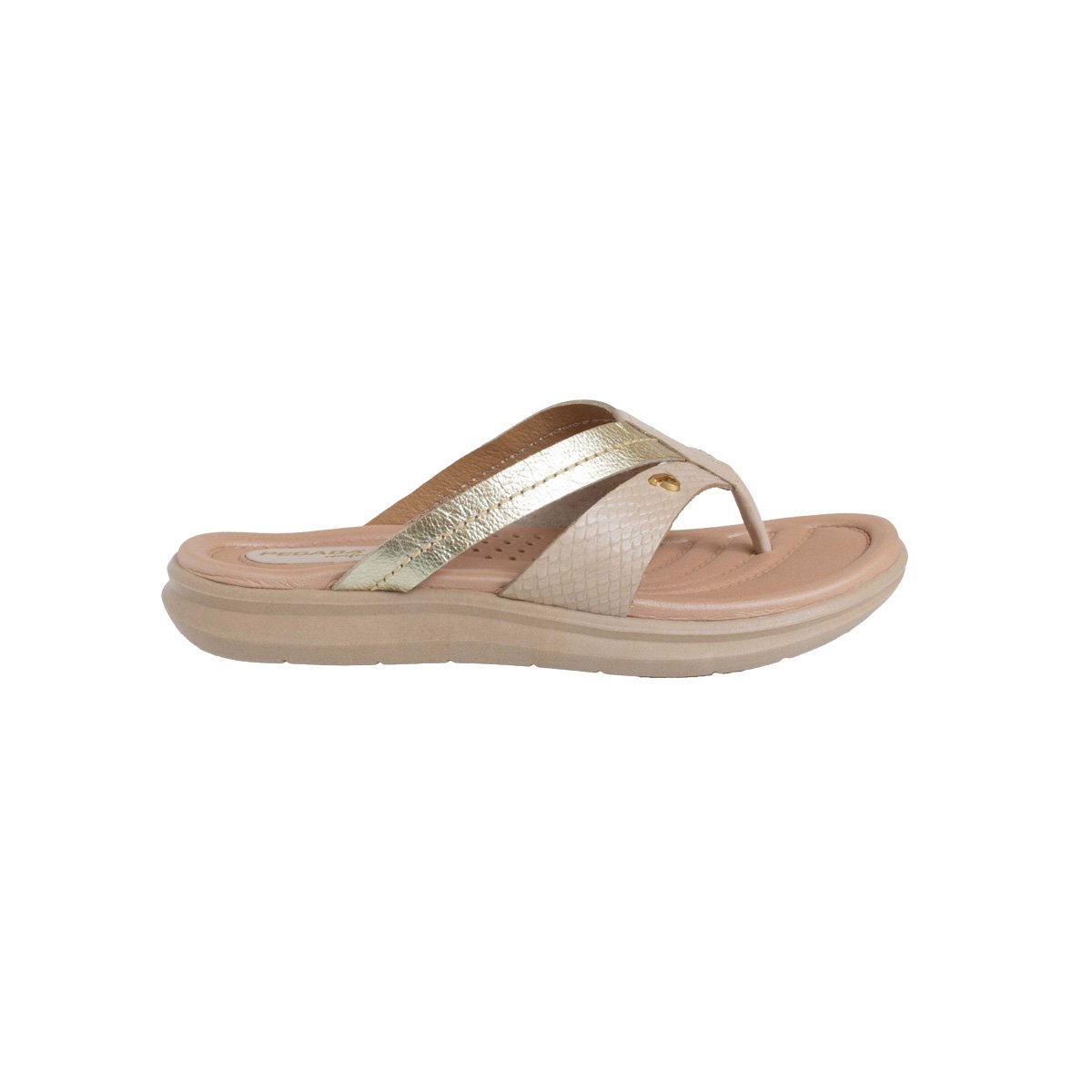 Chinelo Couro Pegada Comfort Feminino