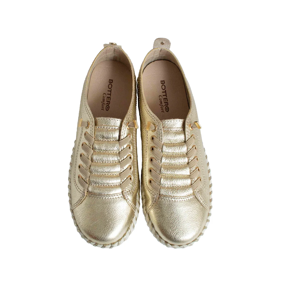 Tênis Casual Bottero Twister Feminino Dourado 2