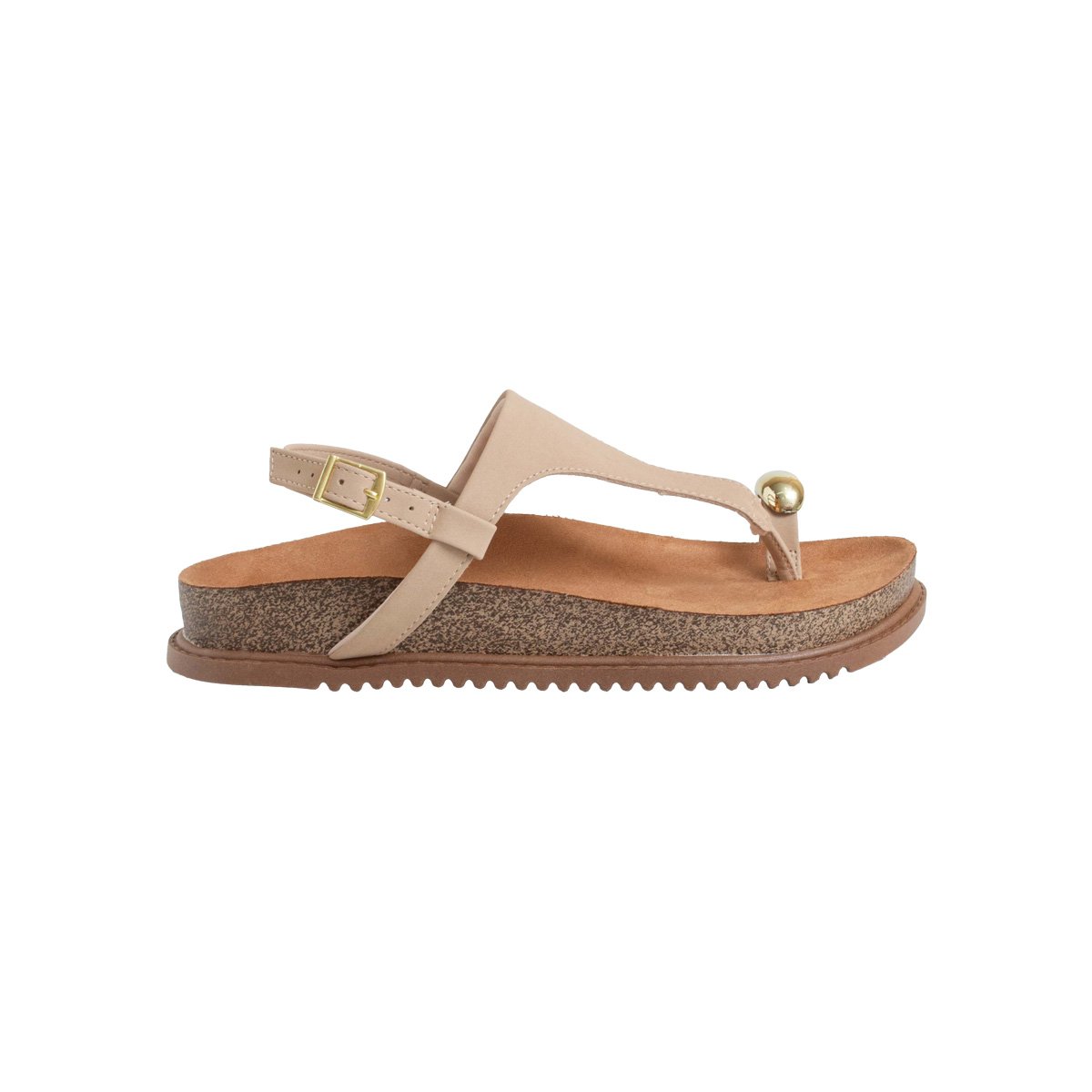 Sandália Beira Rio Anel De Dedo Feminino Rasteira