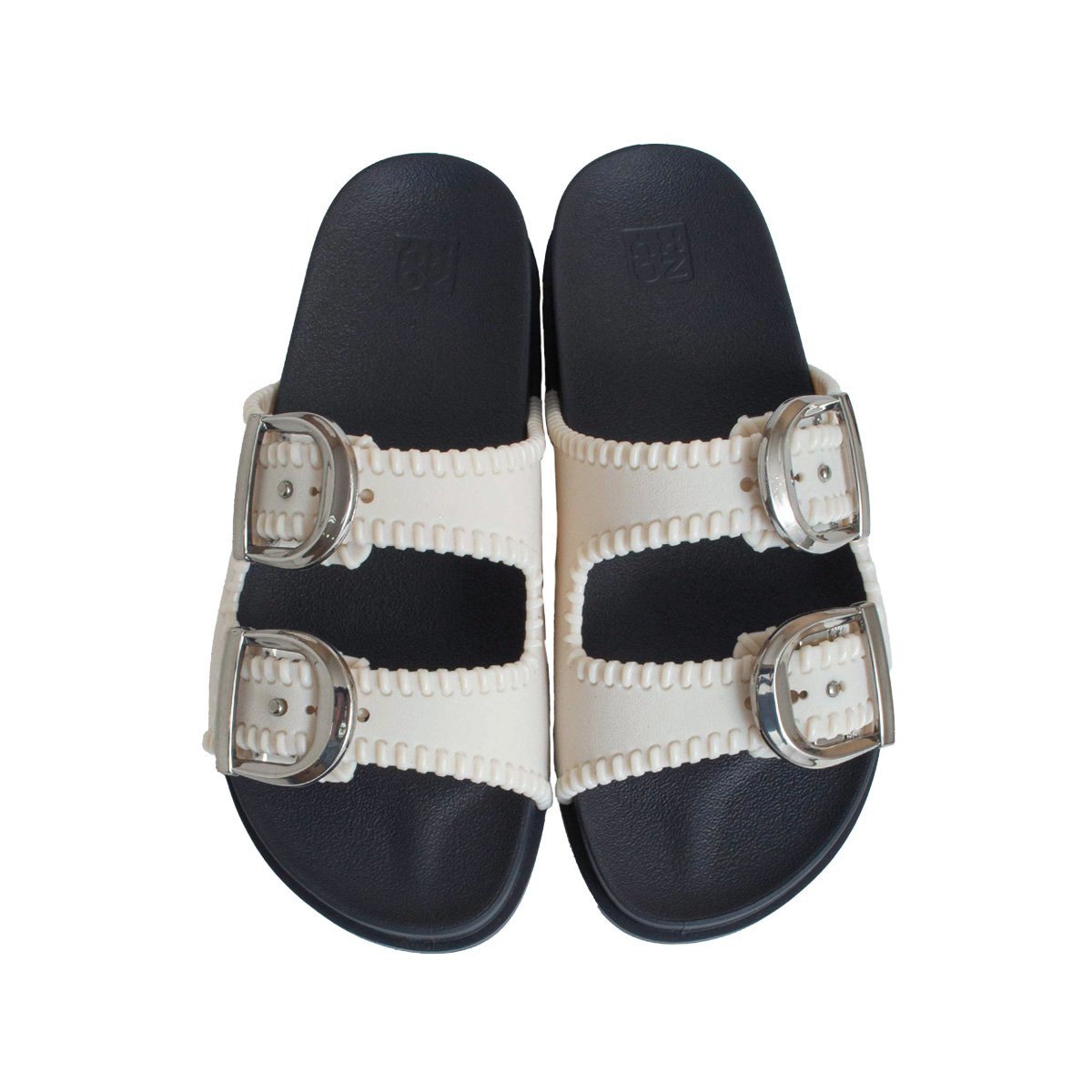 Chinelo Slide Zaxy Fire Feminino Off White 2