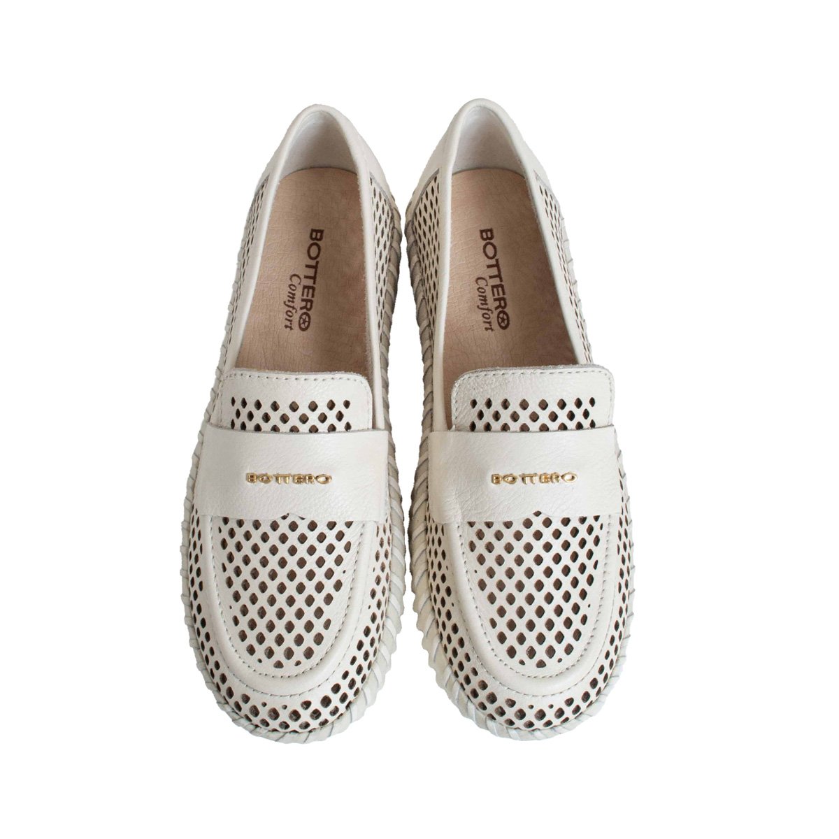 Tênis Couro Bottero Twister Feminino Calce Fácil Off White 2