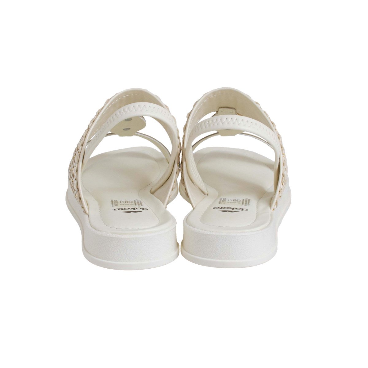 Sandália Flatform Dakota Pedraria Feminino Creme 4