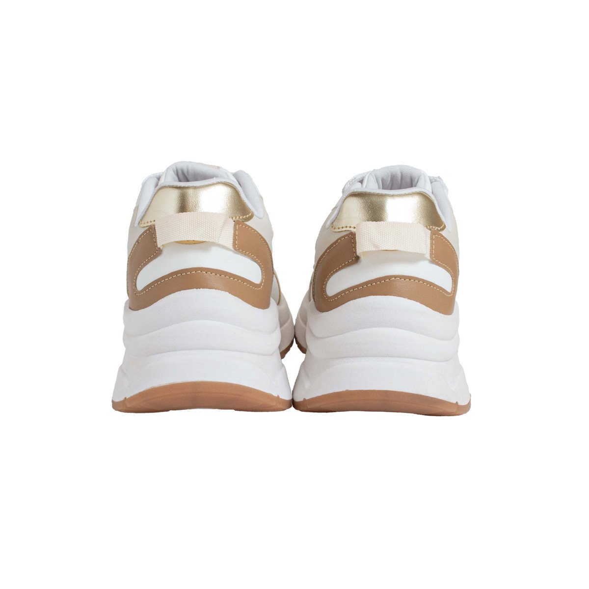 Tênis Dad Sneaker Peluche Feminino Branco/Cinza 4