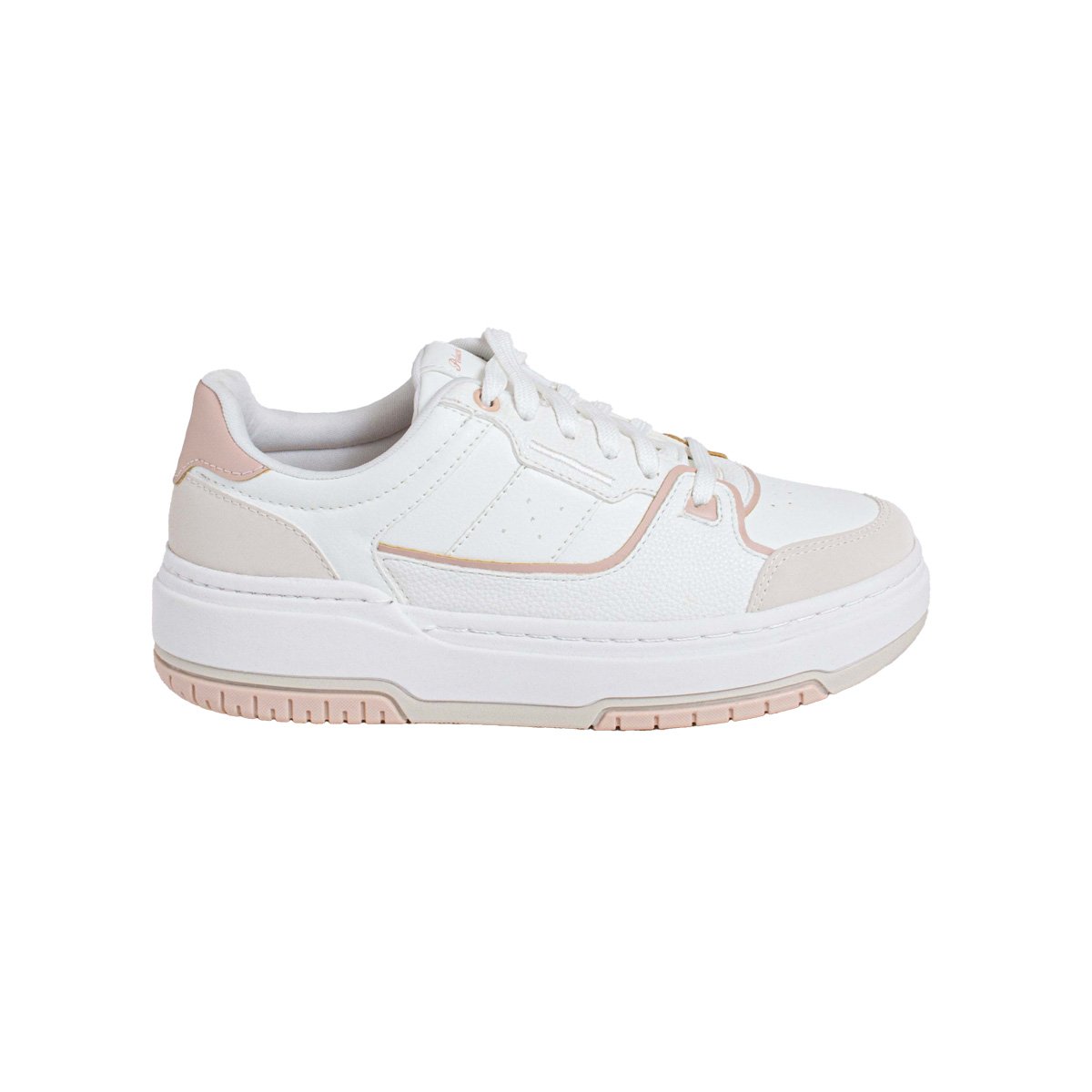 Tênis Peluche Flatform Alto Feminino