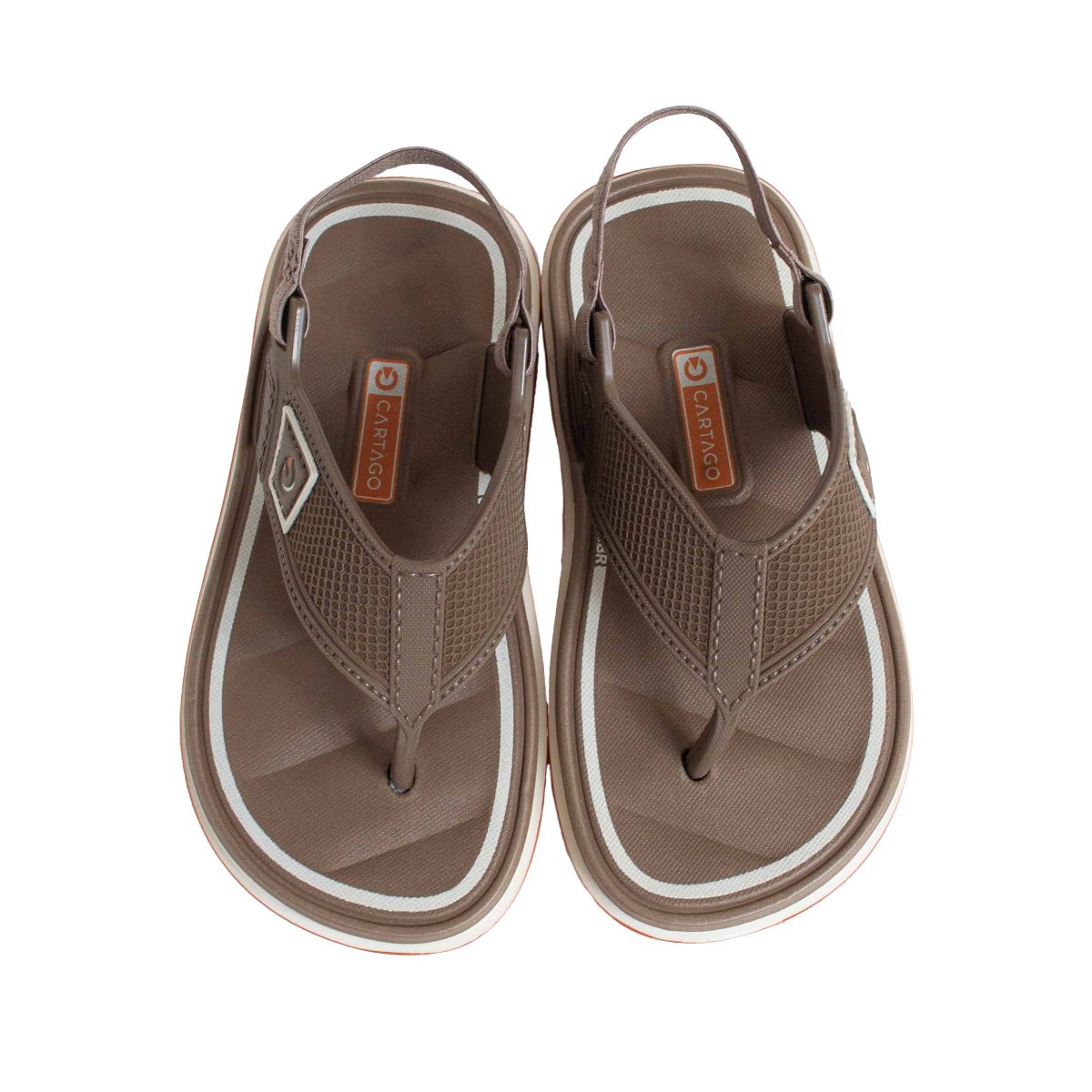 Chinelo Bebê Cartago Menino Grendene Kids Calce Fácil Marrom 2