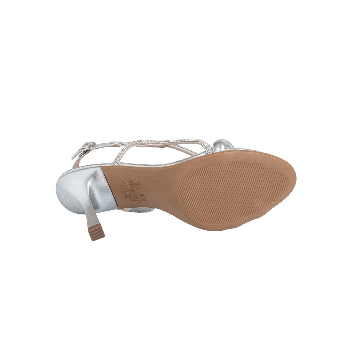 Sandália Dakota Metalizada Salto Alto Brilhos Feminino Prata 5