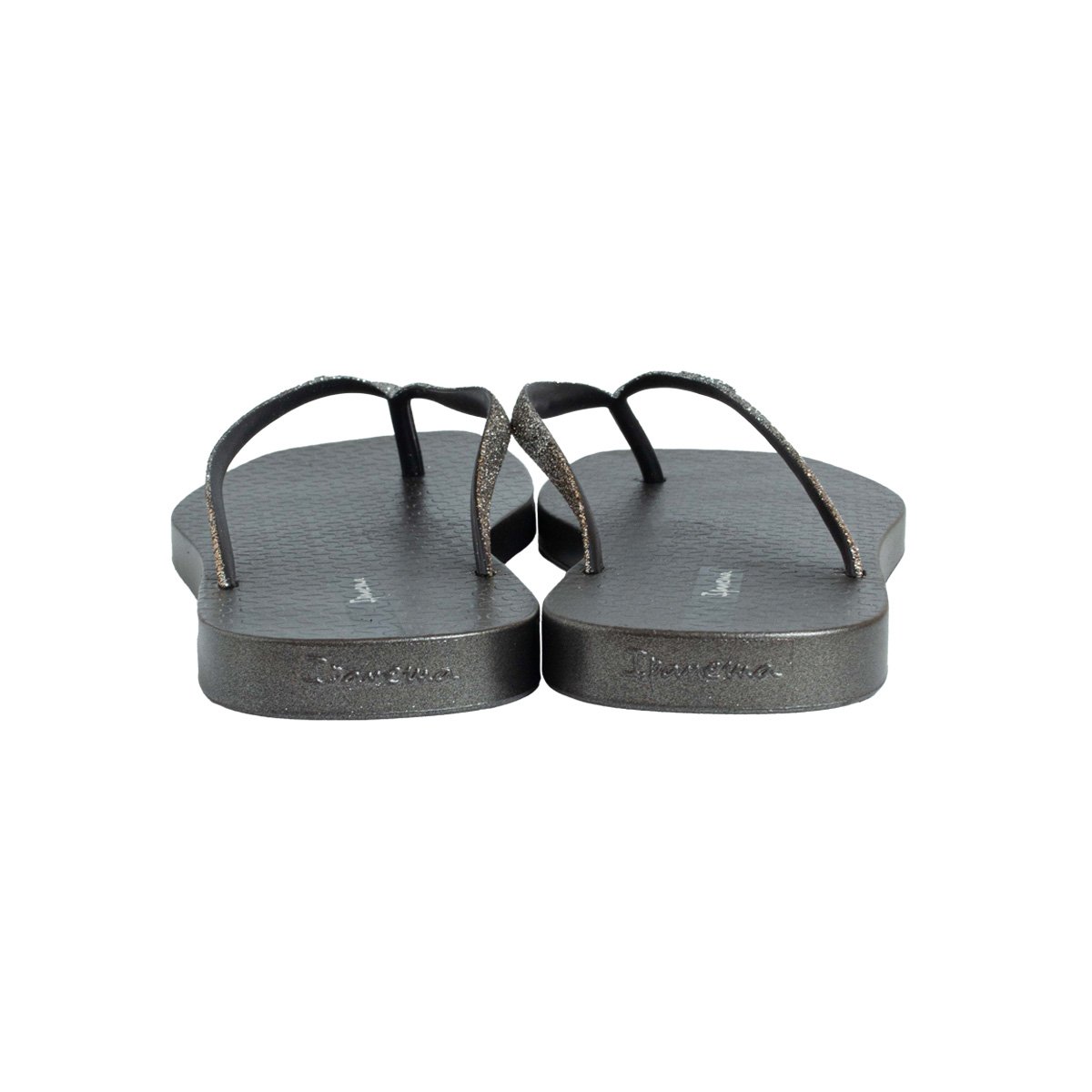 Chinelo De Dedo Glitter Ipanema Metalizado Feminino Preto 4