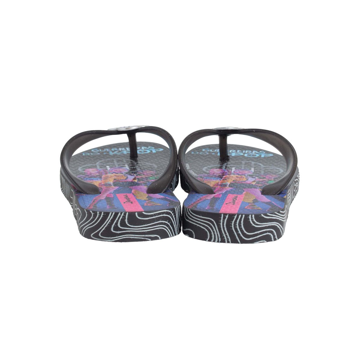 Chinelo De Dedo Infantil Guerreiras Do K-Pop Menina Ipanema Preto 4