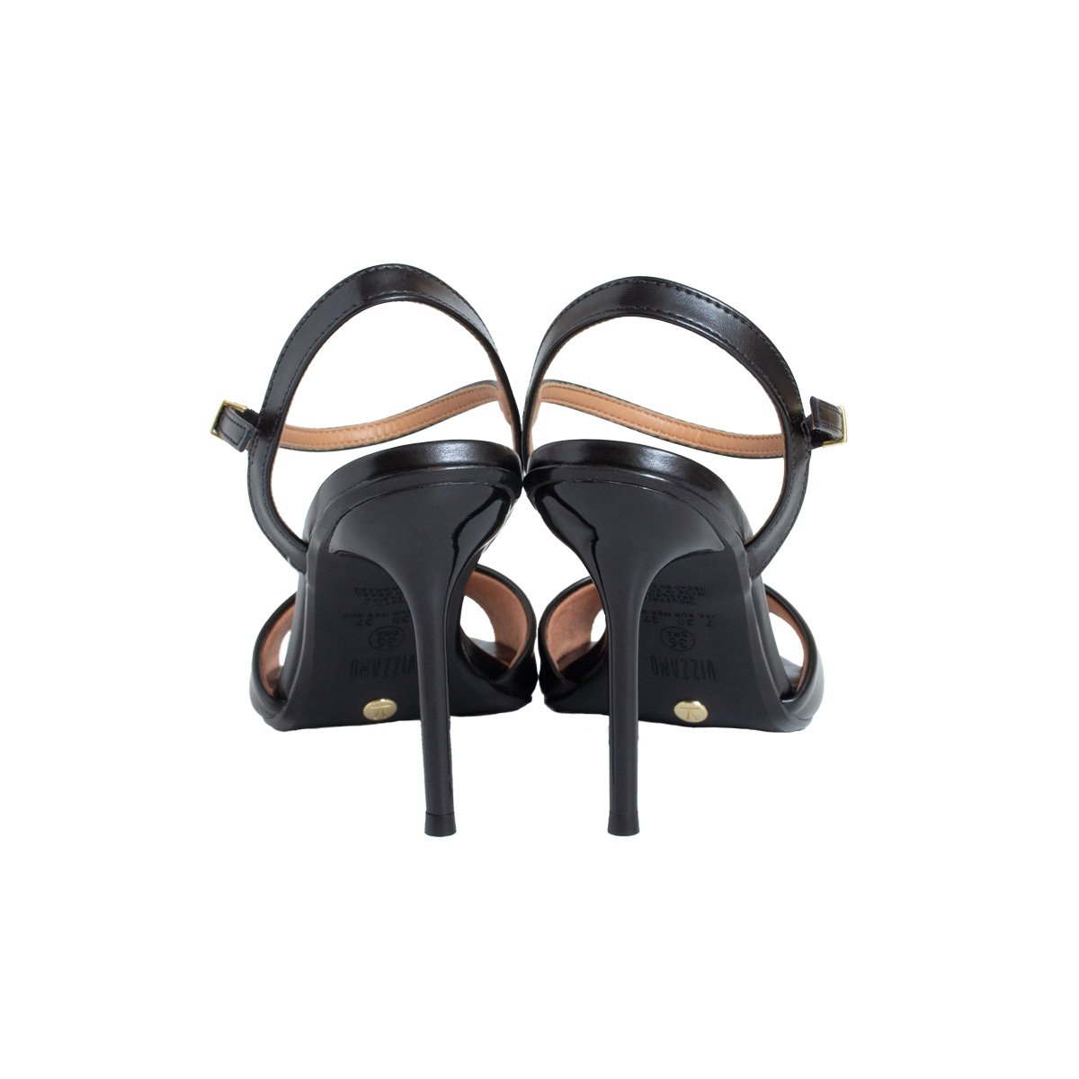 Sandália Vizzano Salto Alto Fino Preto Feminino Preto 4