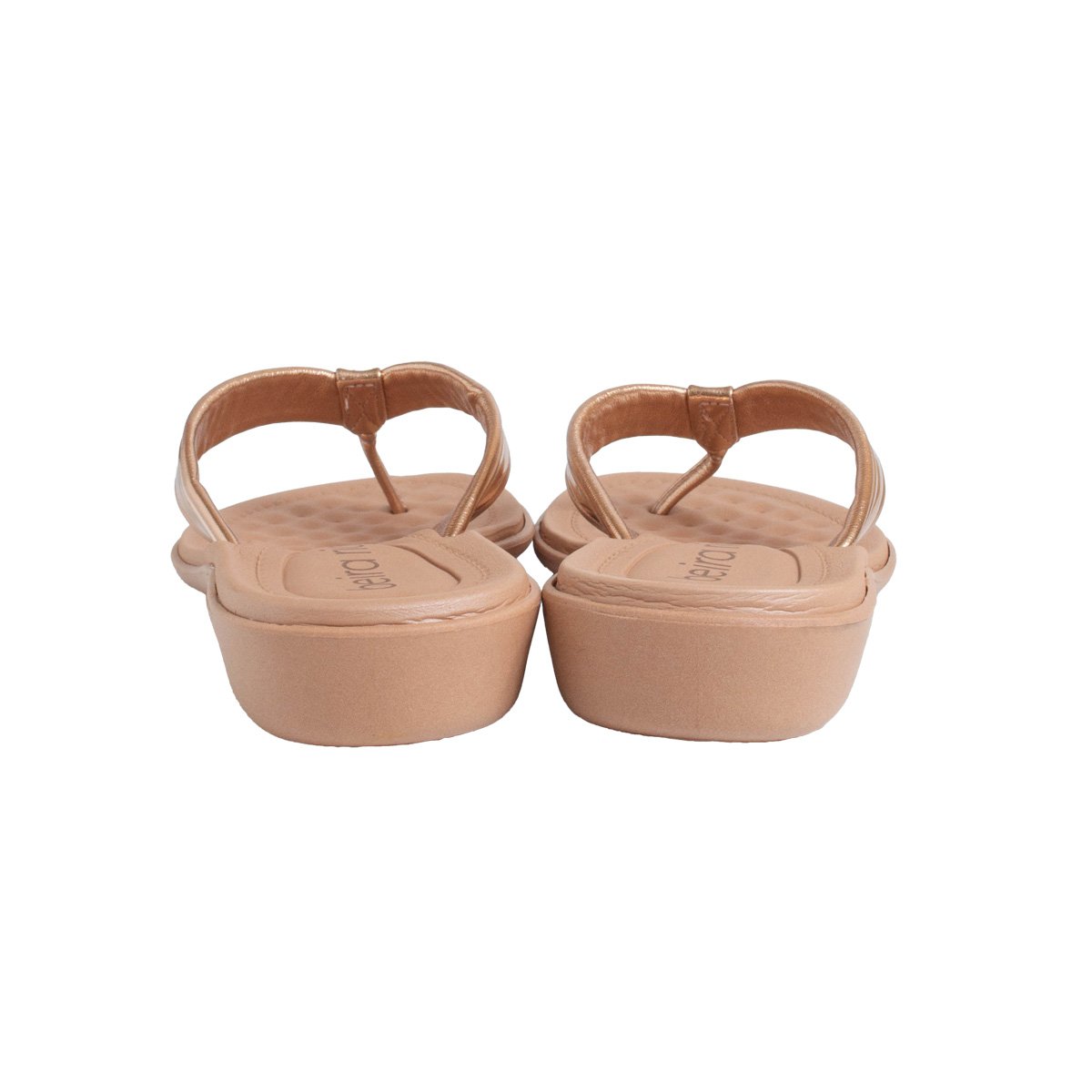 Tamanco Beira Rio Feminino Salto Baixo Dourado 4