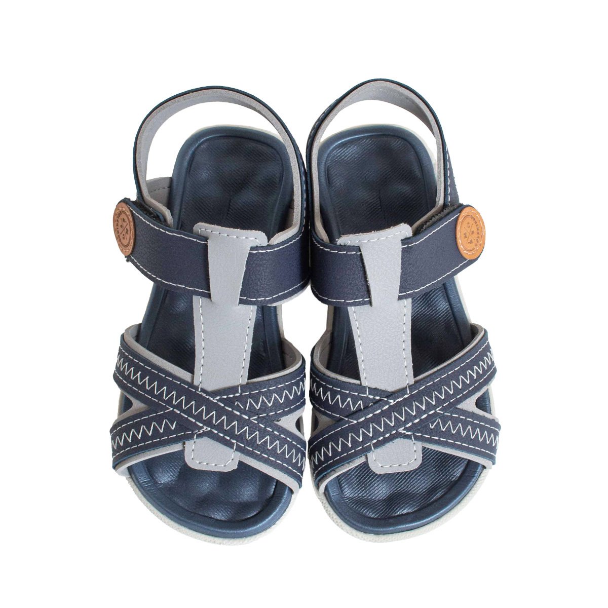 Chinelo Papete Infantil Molekinho Menino Calce Fácil Azul 2
