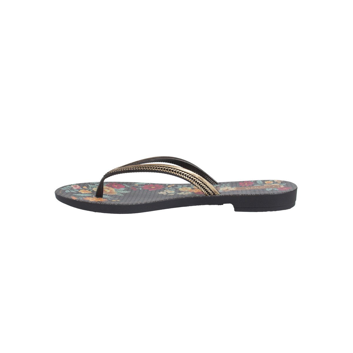 Chinelo Rasteira Grendha Mais Açai Energia Feminino Preto 3
