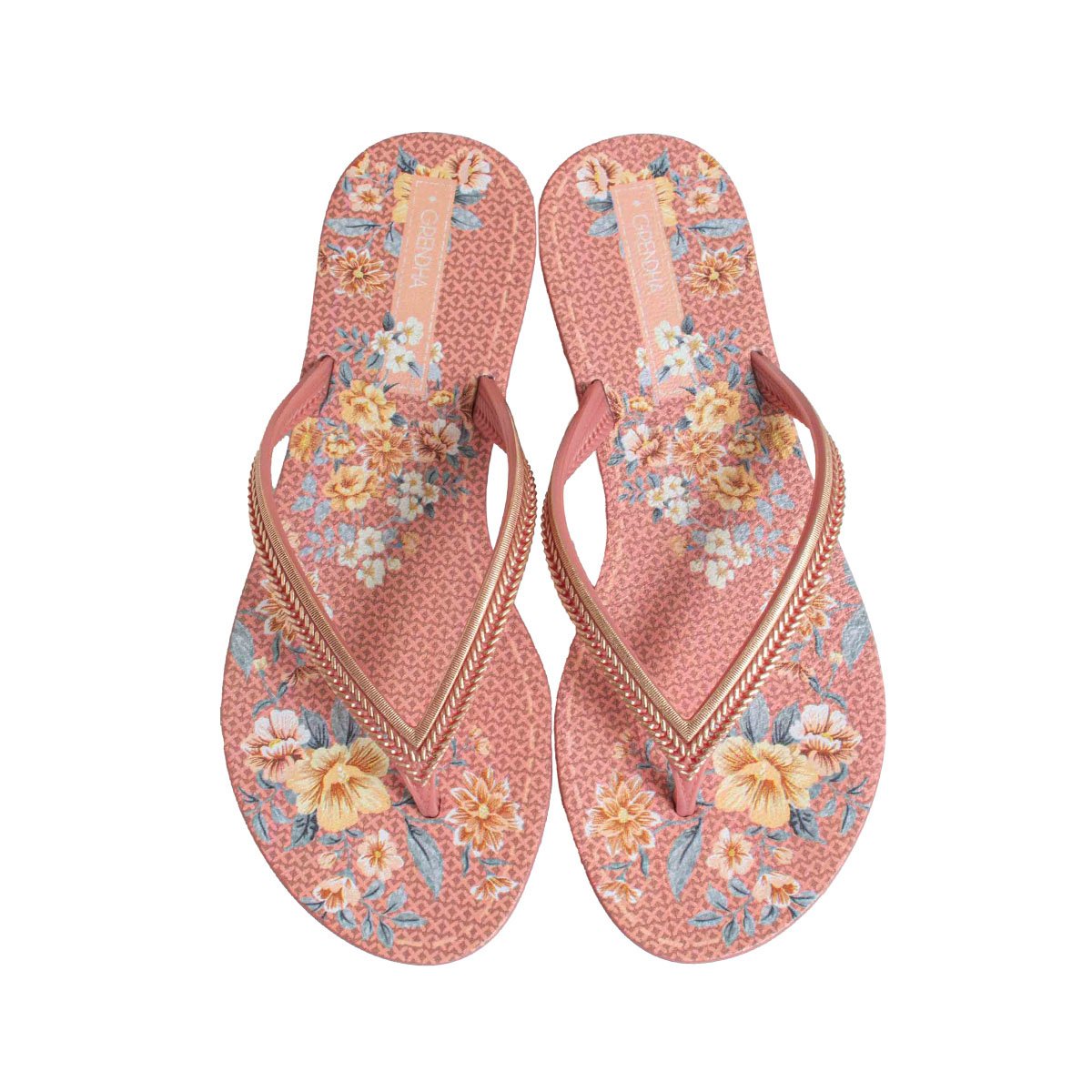 Chinelo Rasteira Grendha Mais Açai Energia Feminino Rosa 2