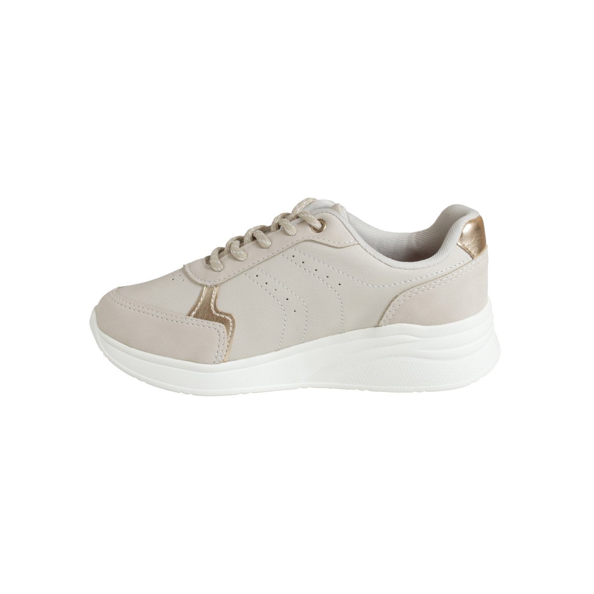 Tênis Casual Feminino Kolosh Upper Bege 3