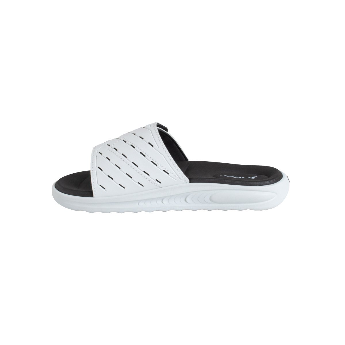 Chinelo Rider R Soft Slide Masculino Branco/Preto 3