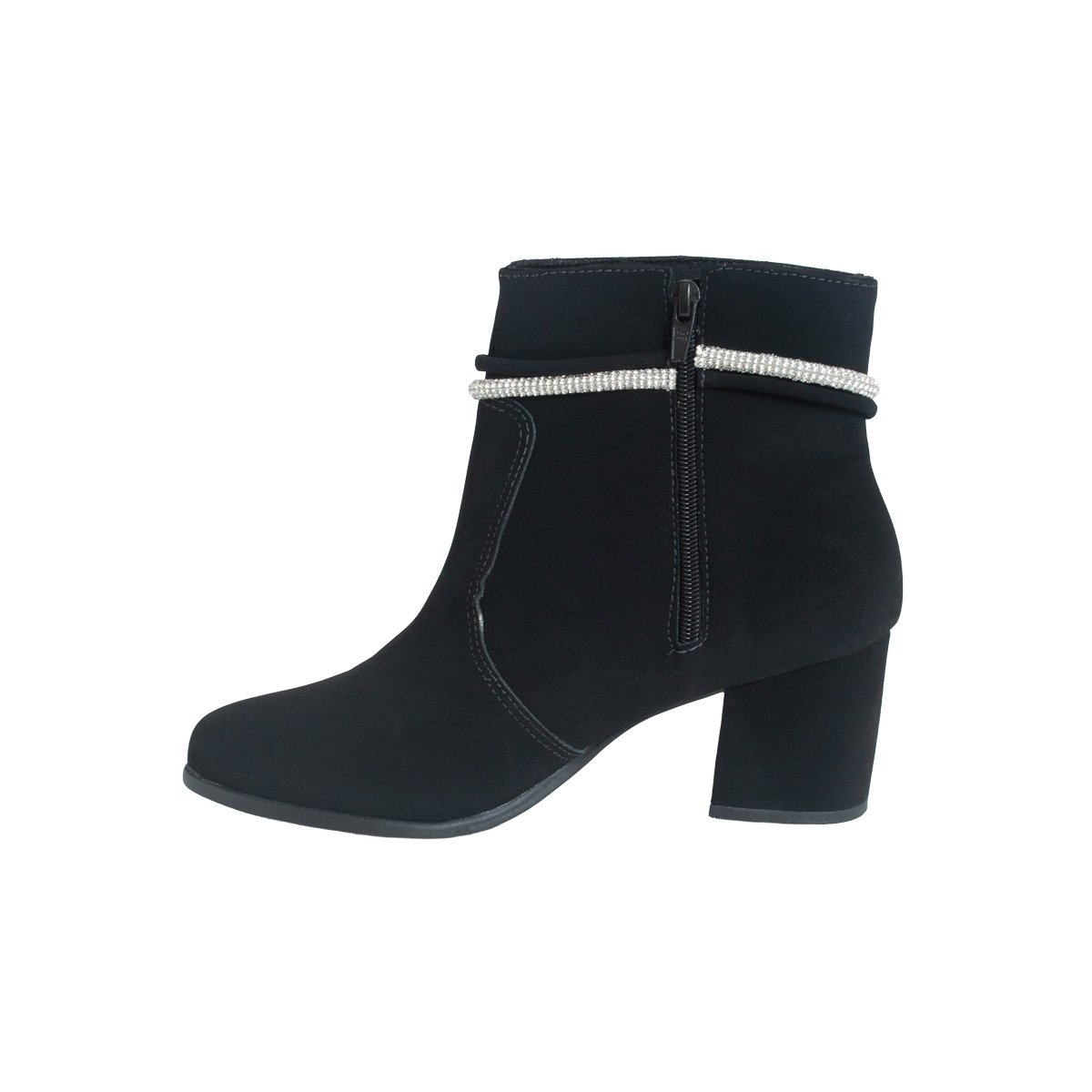 Bota Cano Curto Villa Rosa Feminino Preto 3