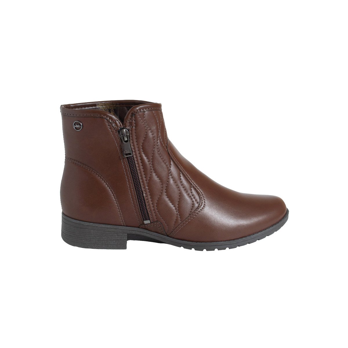 Bota Dakota Zíper Cano Curto Feminino