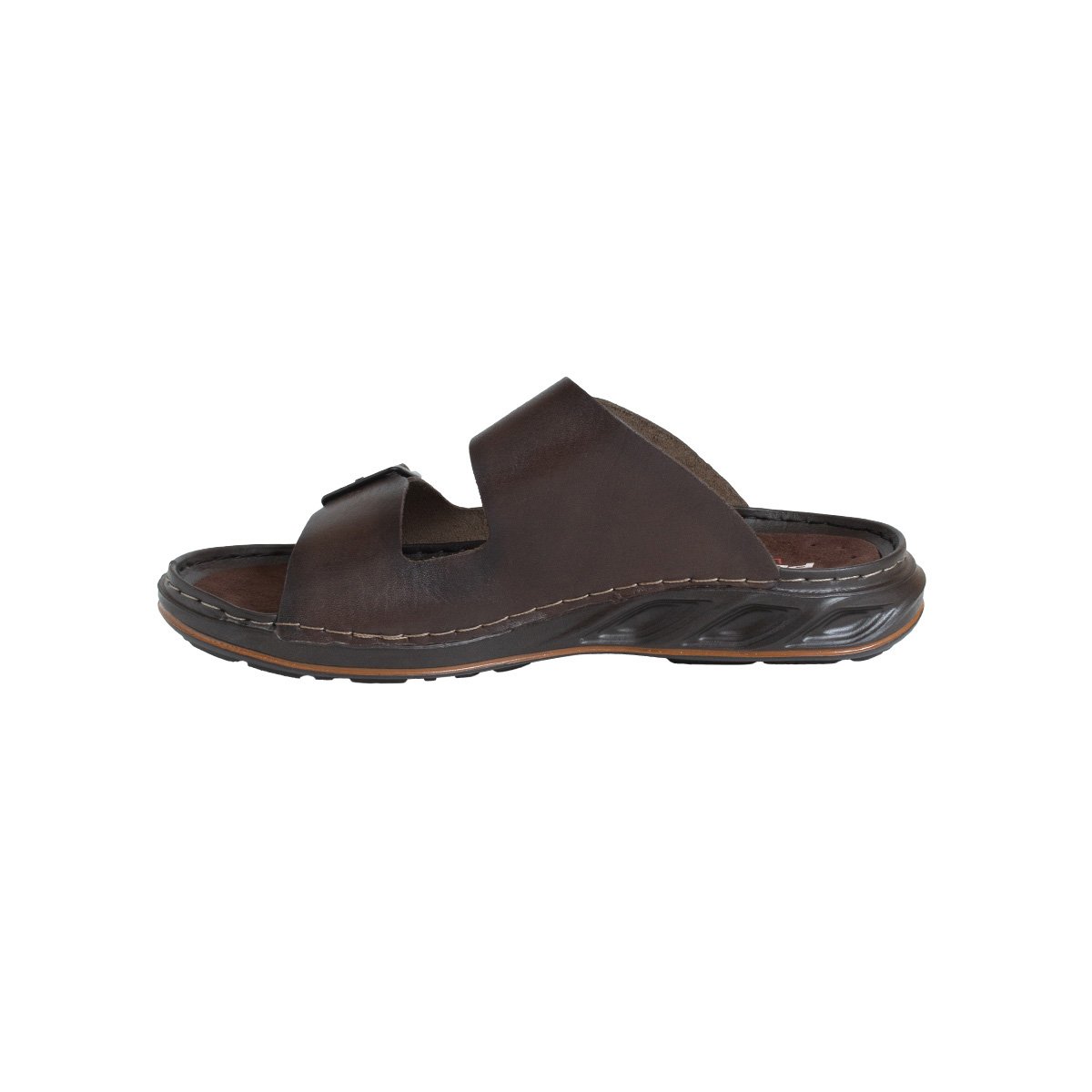Chinelo Pegada Masculino Couro Folie Marrom 3