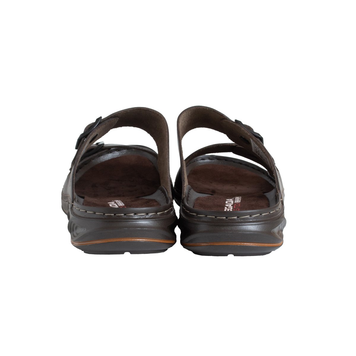 Chinelo Pegada Masculino Couro Folie Marrom 4