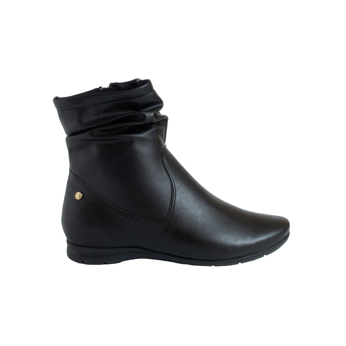 Bota Cano Curto Comfortflex Rasteira Feminino