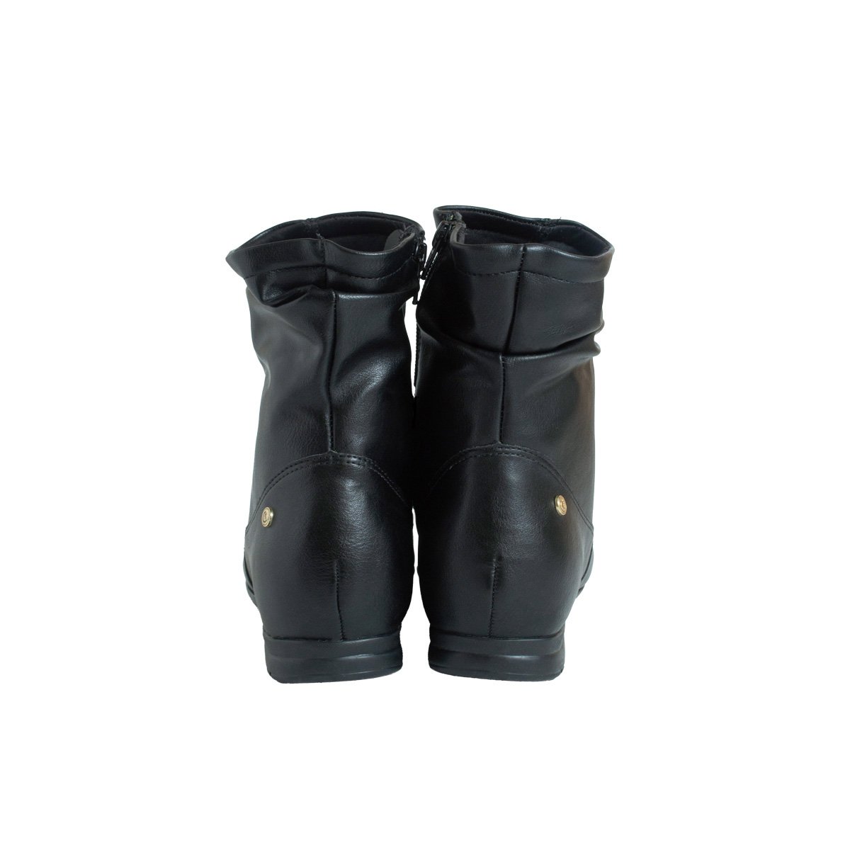 Bota Cano Curto Comfortflex Rasteira Feminino Preto 4