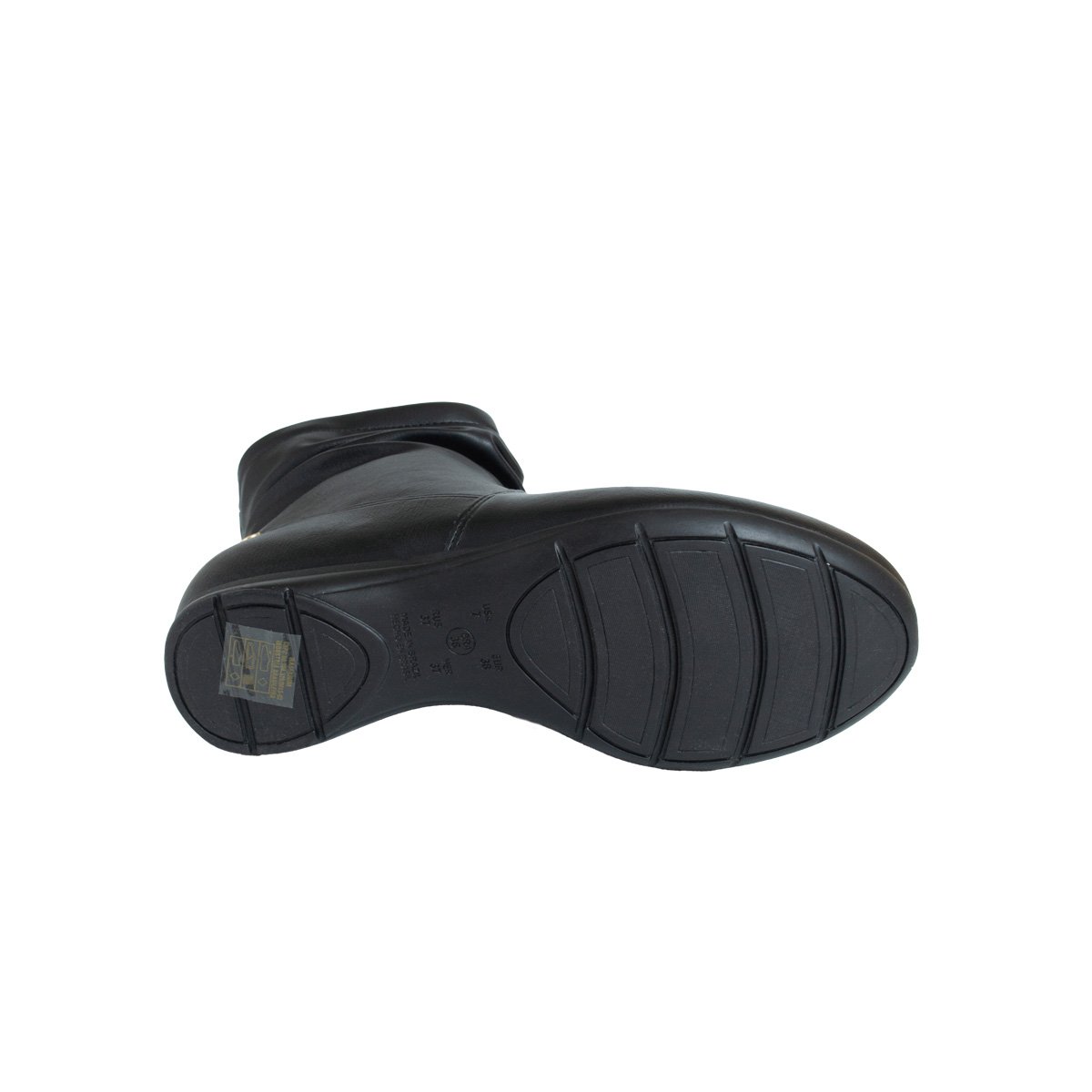 Bota Cano Curto Comfortflex Rasteira Feminino Preto 5