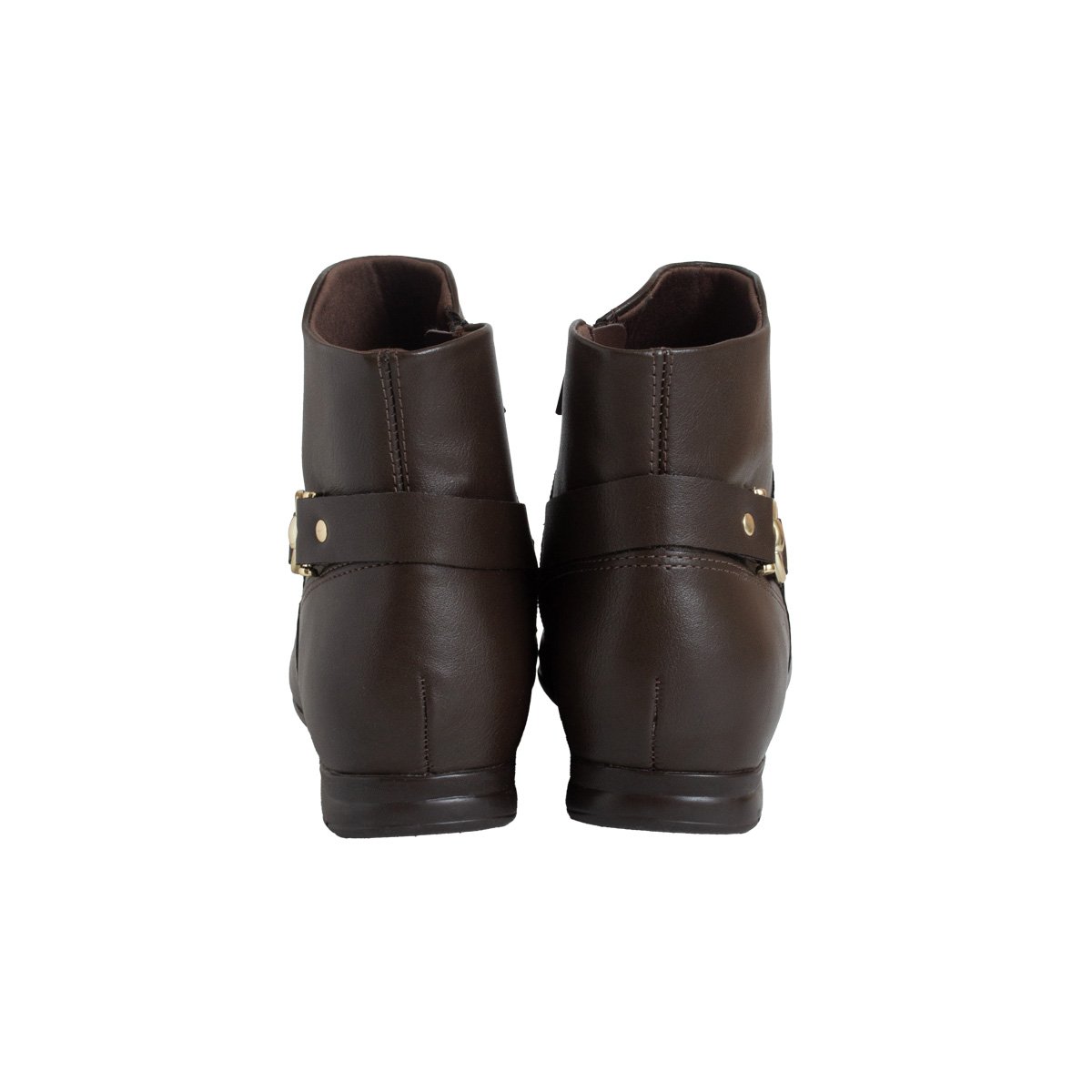 Bota Rasteira Comfortflex Feminino Cano Curto Café 4