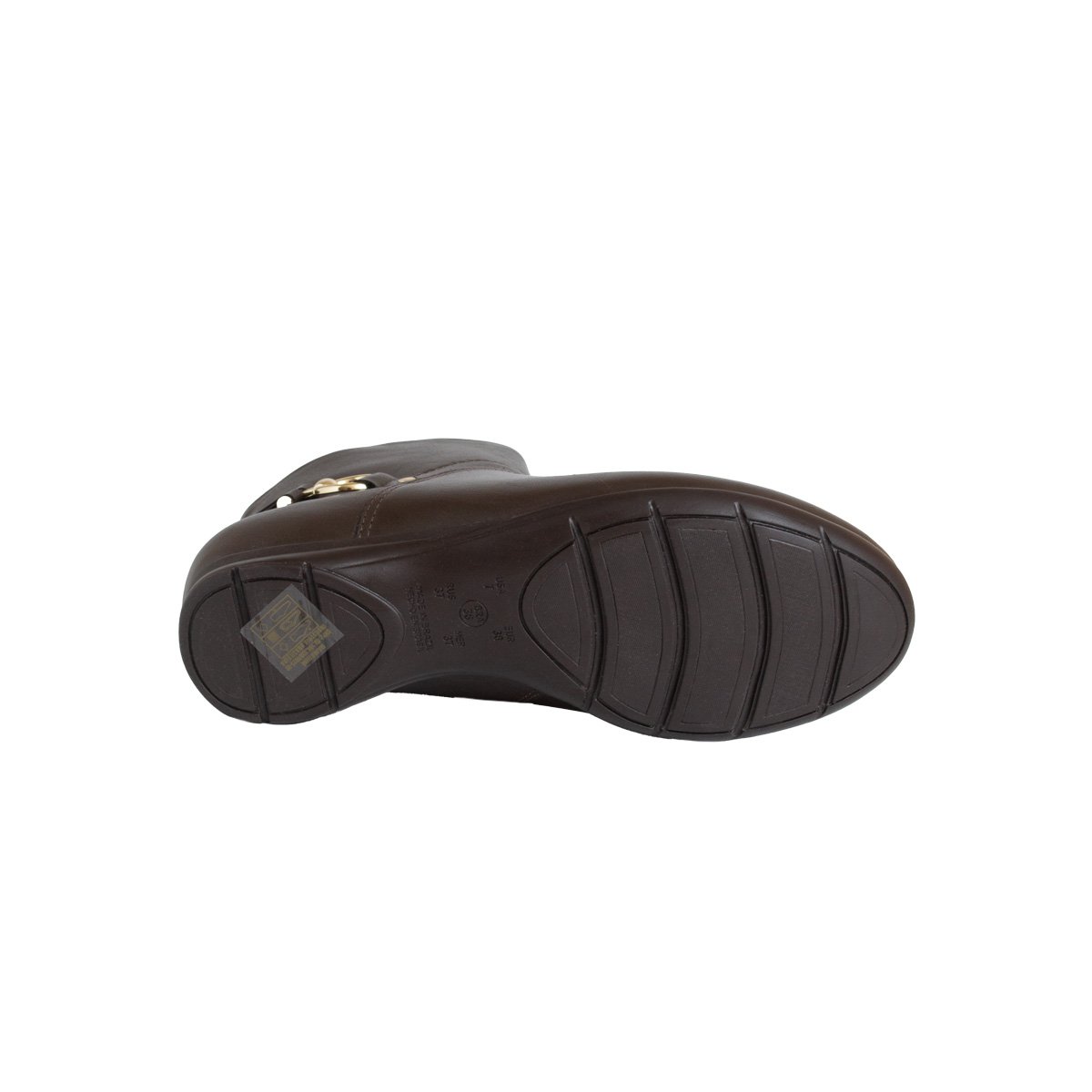 Bota Rasteira Comfortflex Feminino Cano Curto Café 5