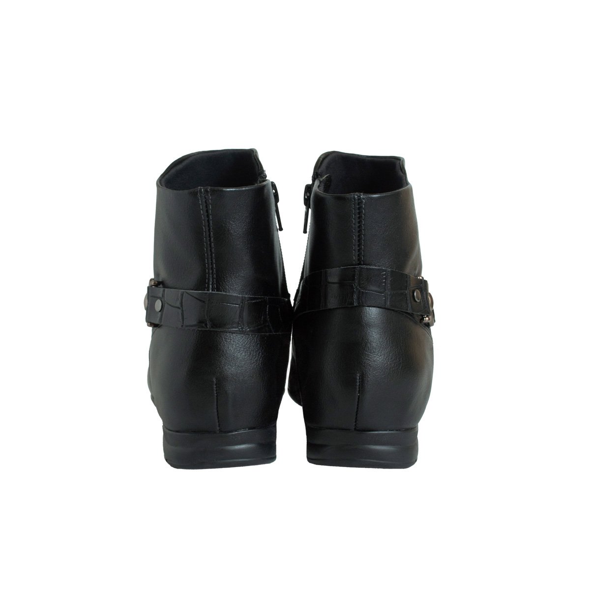Bota Rasteira Comfortflex Feminino Cano Curto Preto 4