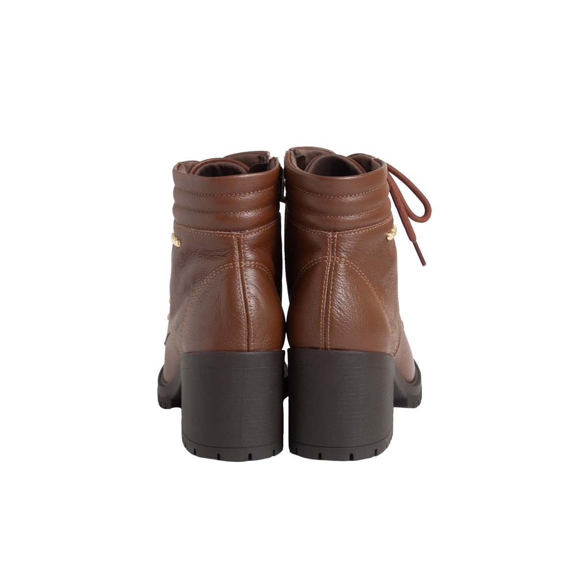 Bota Comfortflex Coturno Tratorado Feminino Café 4