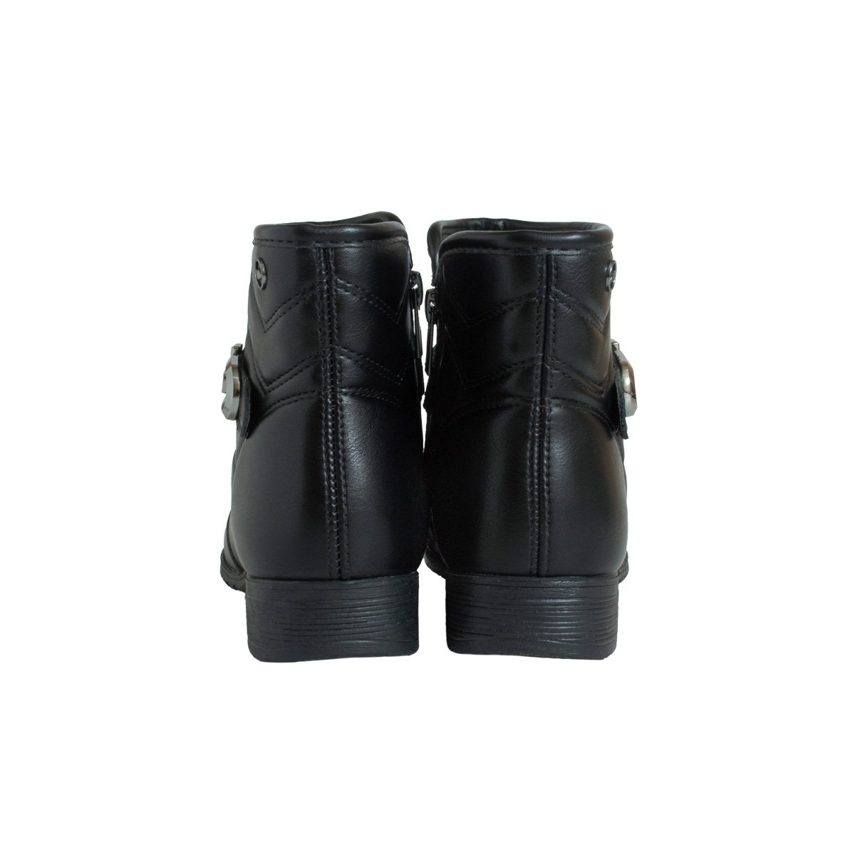 Bota Dakota Rasteira Cano Curto Feminino Preto 4