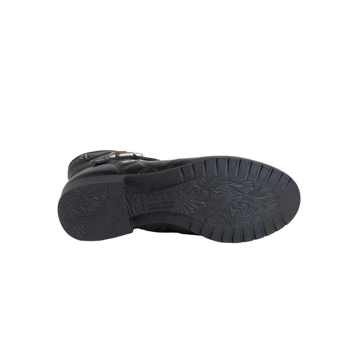 Bota Dakota Rasteira Cano Curto Feminino Preto 5