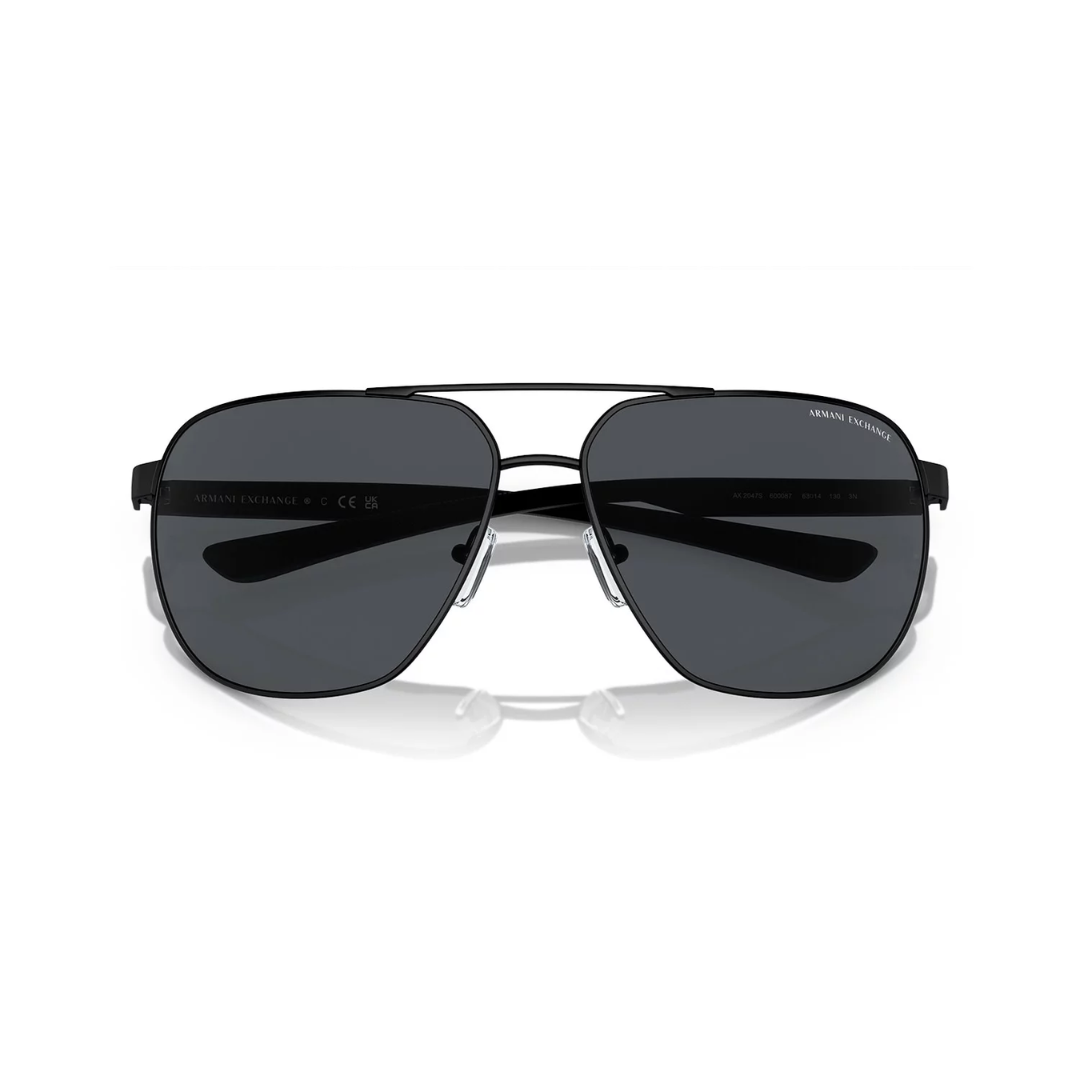 Óculos de Sol Masculino Armani Exchange AX2047S-600087 63 Preto 5