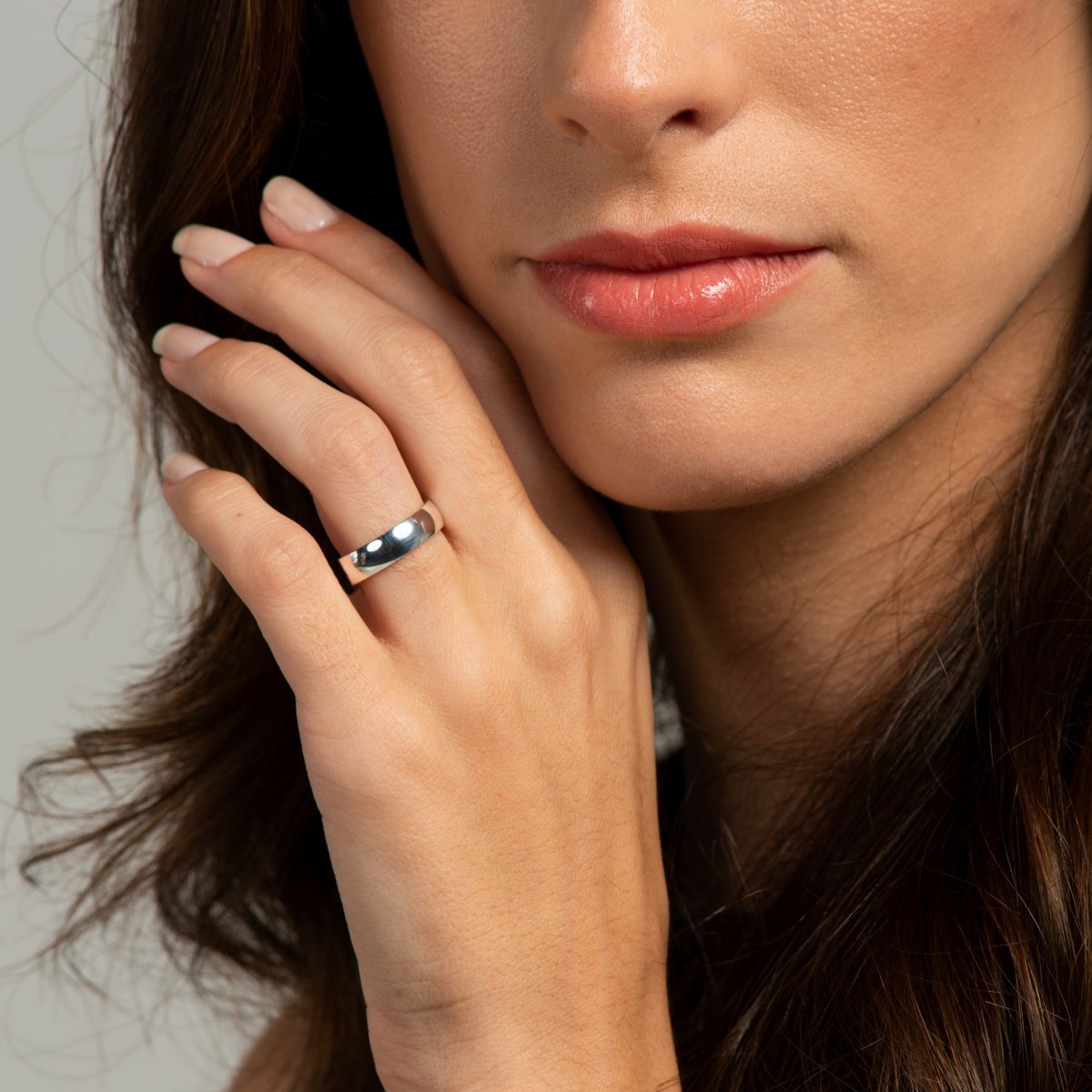 Aliança de Prata 925 com banho de ródio  Prata 2